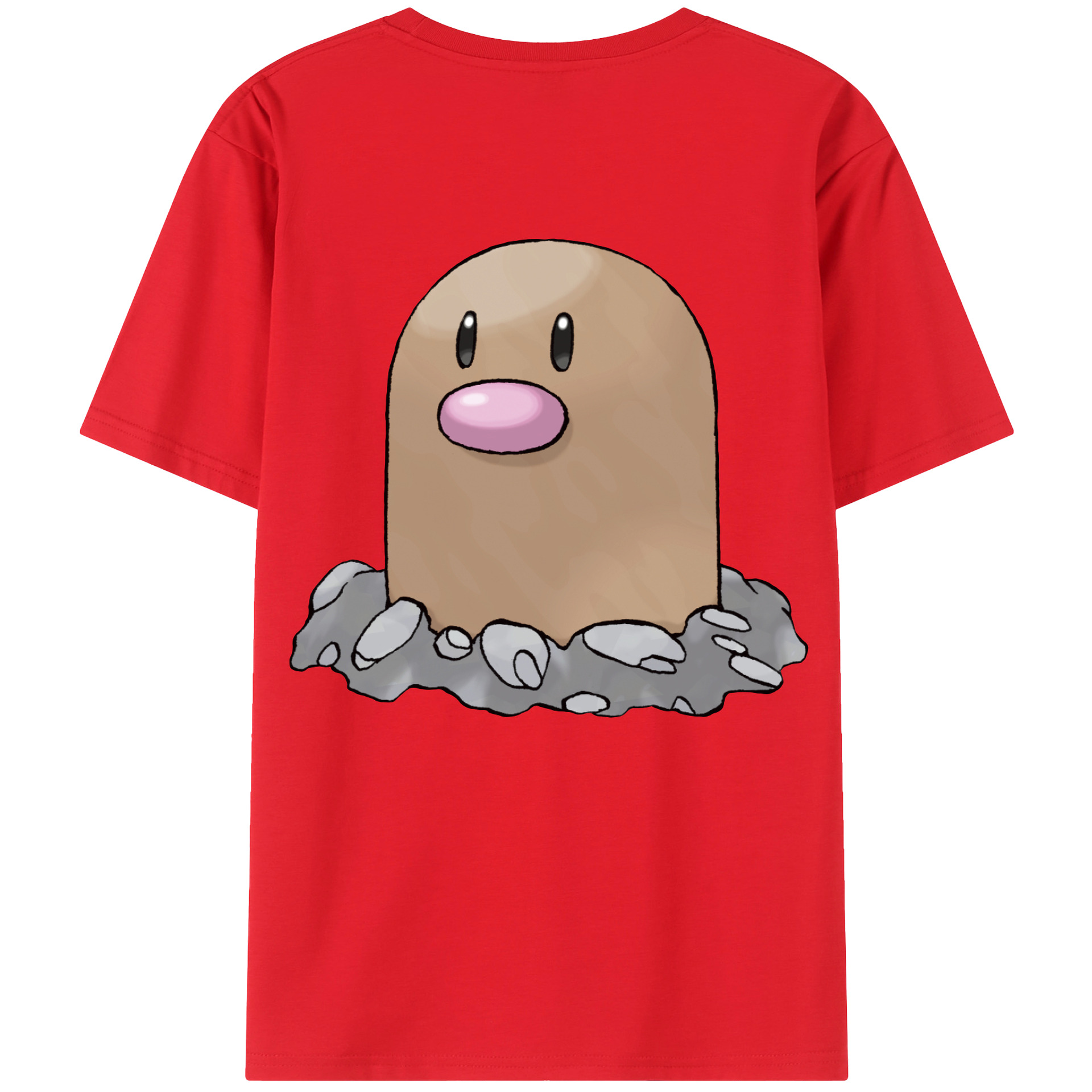 （画像用） ポケットモンスター Pokémon 綿100％ メンズ半袖Tシャツ（バックプリント） 通気性