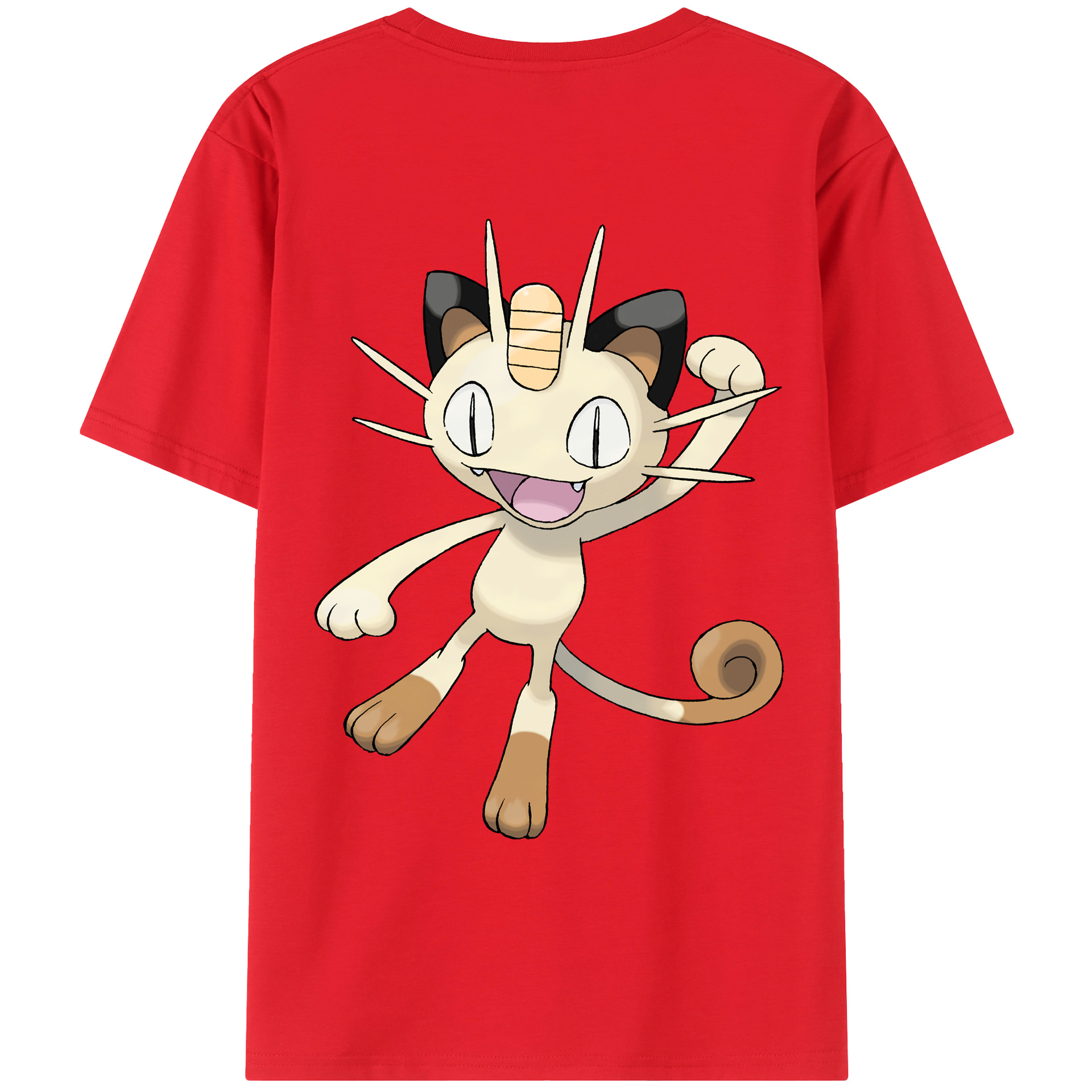 （画像用） ポケットモンスター Pokémon 綿100％ メンズ半袖Tシャツ（バックプリント） 通気性
