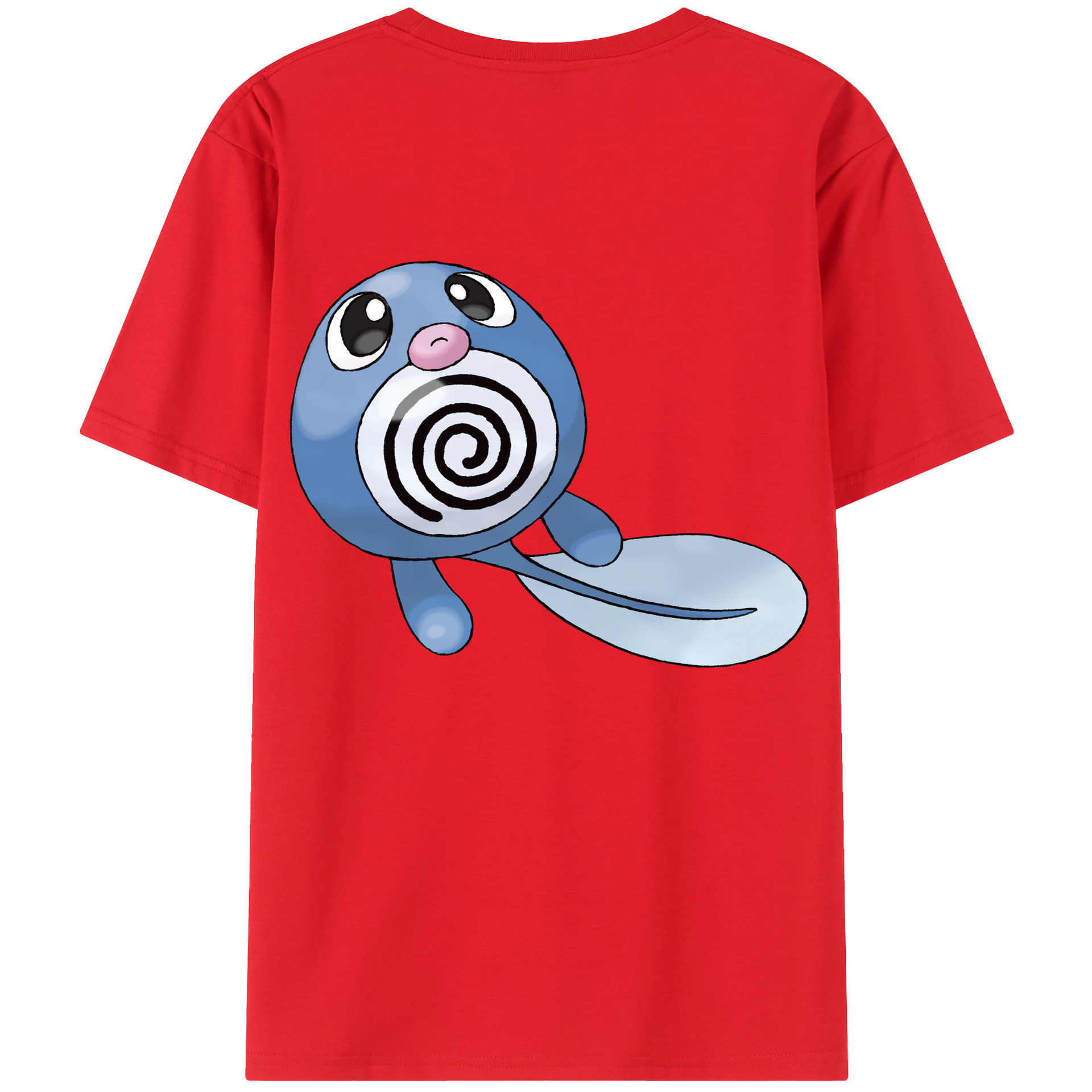 （画像用） ポケットモンスター Pokémon 綿100％ メンズ半袖Tシャツ（バックプリント） 通気性
