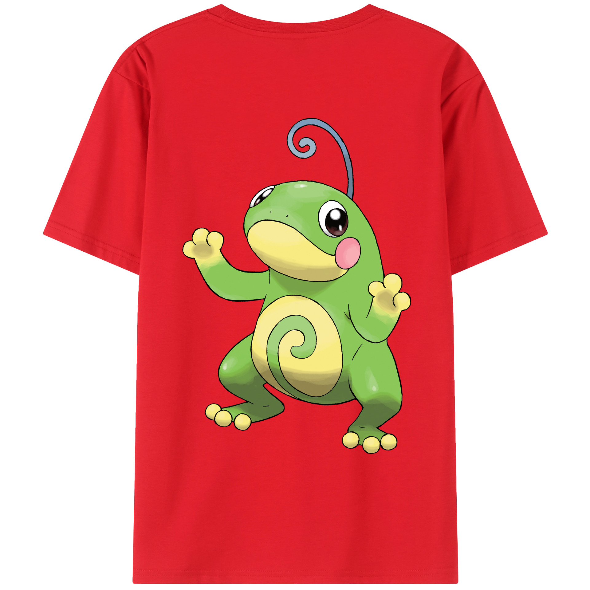 （画像用） ポケットモンスター Pokémon 綿100％ メンズ半袖Tシャツ（バックプリント） 通気性