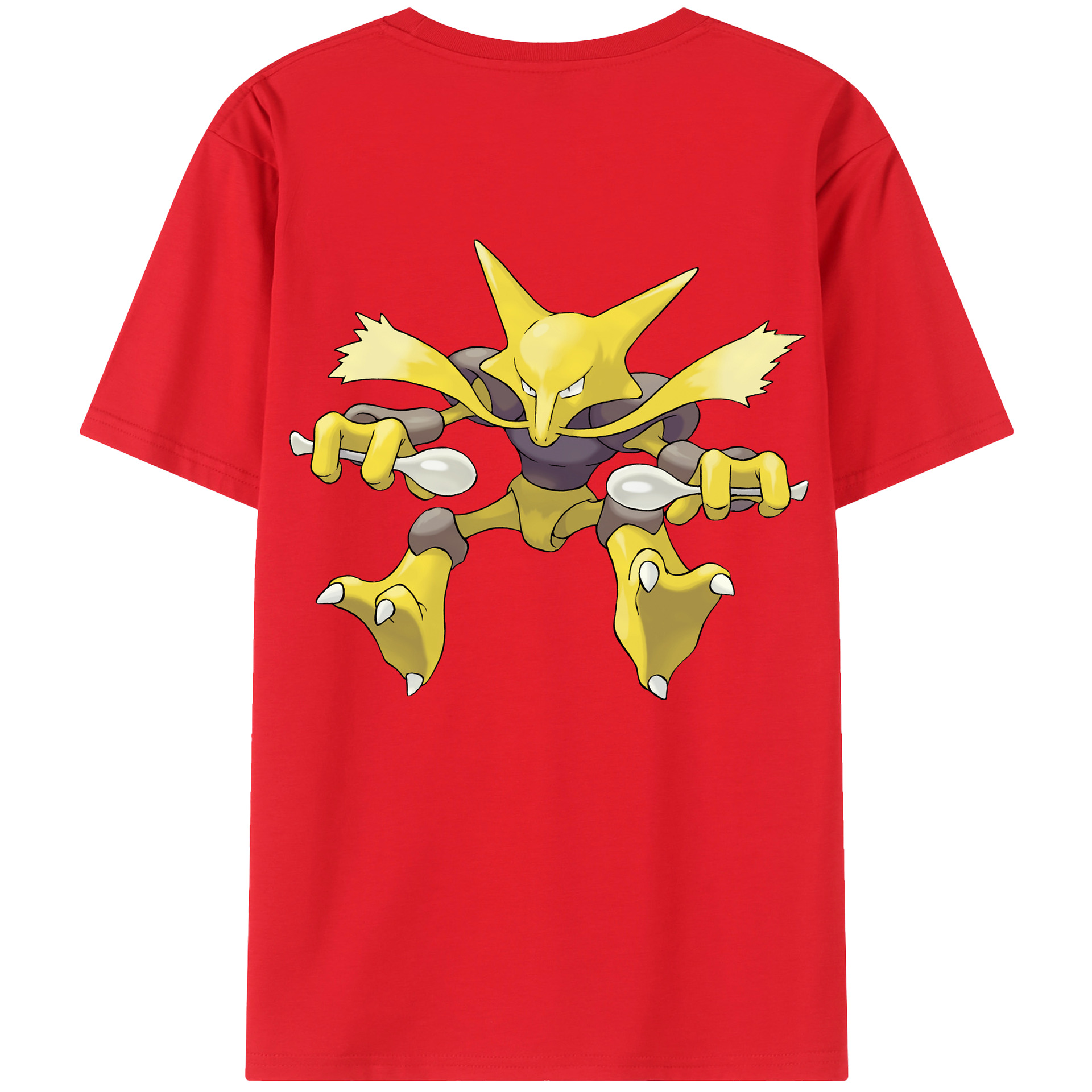 （画像用） ポケットモンスター Pokémon 綿100％ メンズ半袖Tシャツ（バックプリント） 通気性