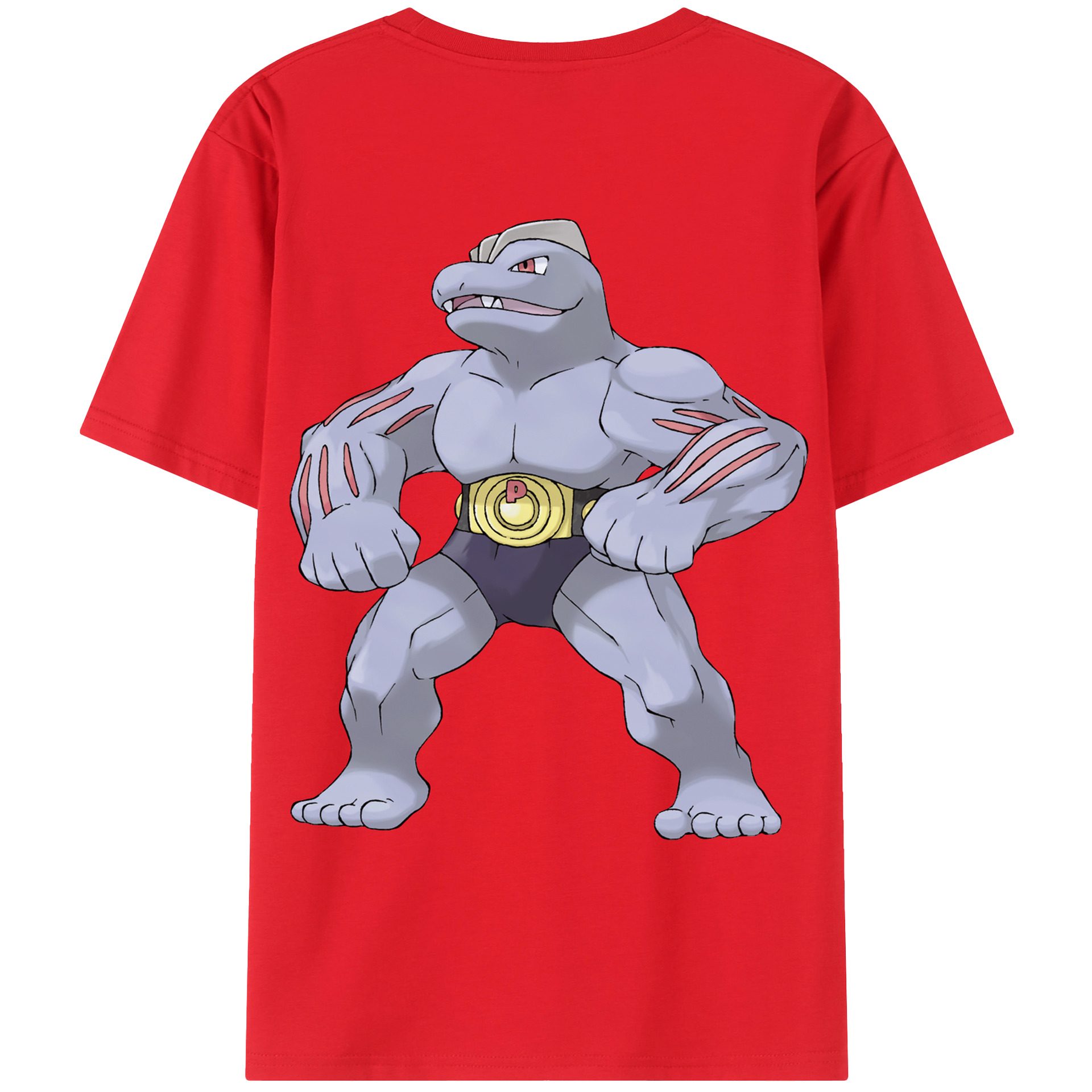 （画像用） ポケットモンスター Pokémon 綿100％ メンズ半袖Tシャツ（バックプリント） 通気性
