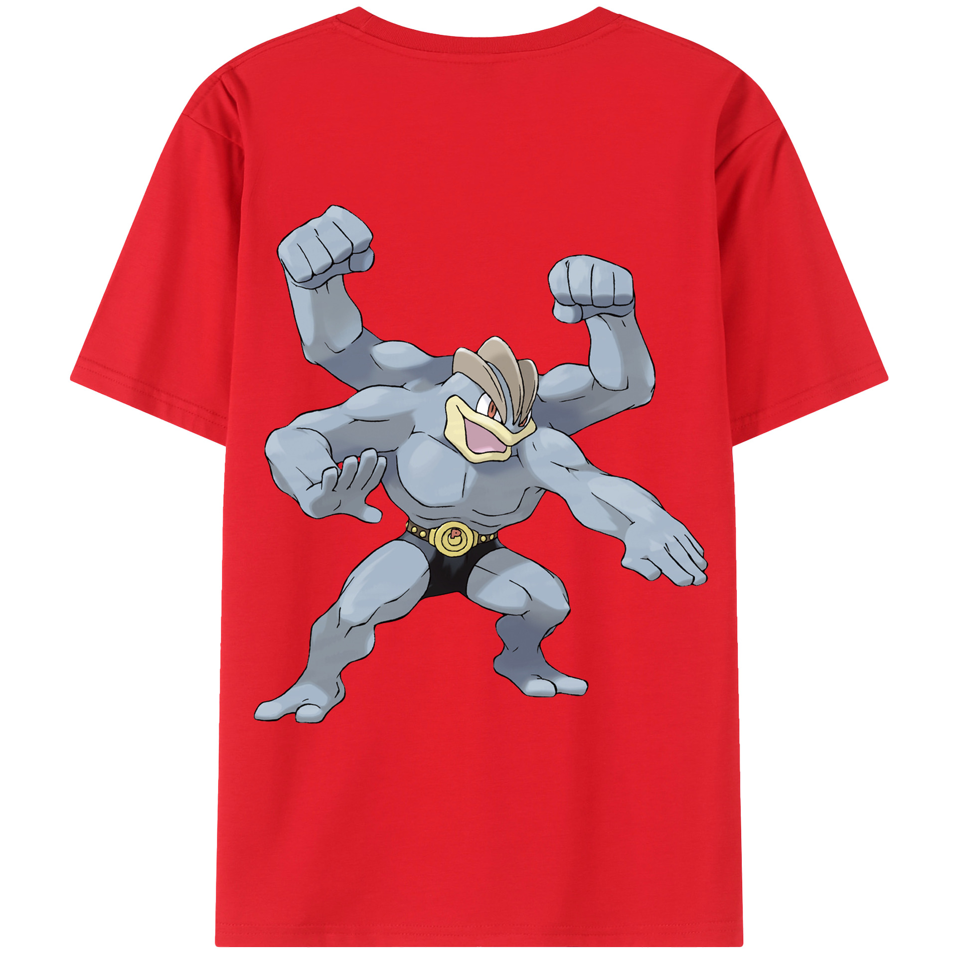 （画像用） ポケットモンスター Pokémon 綿100％ メンズ半袖Tシャツ（バックプリント） 通気性