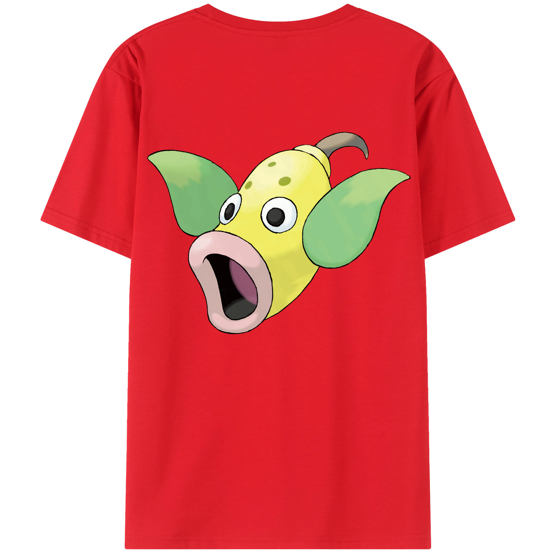 （画像用） ポケットモンスター Pokémon 綿100％ メンズ半袖Tシャツ（バックプリント） 通気性