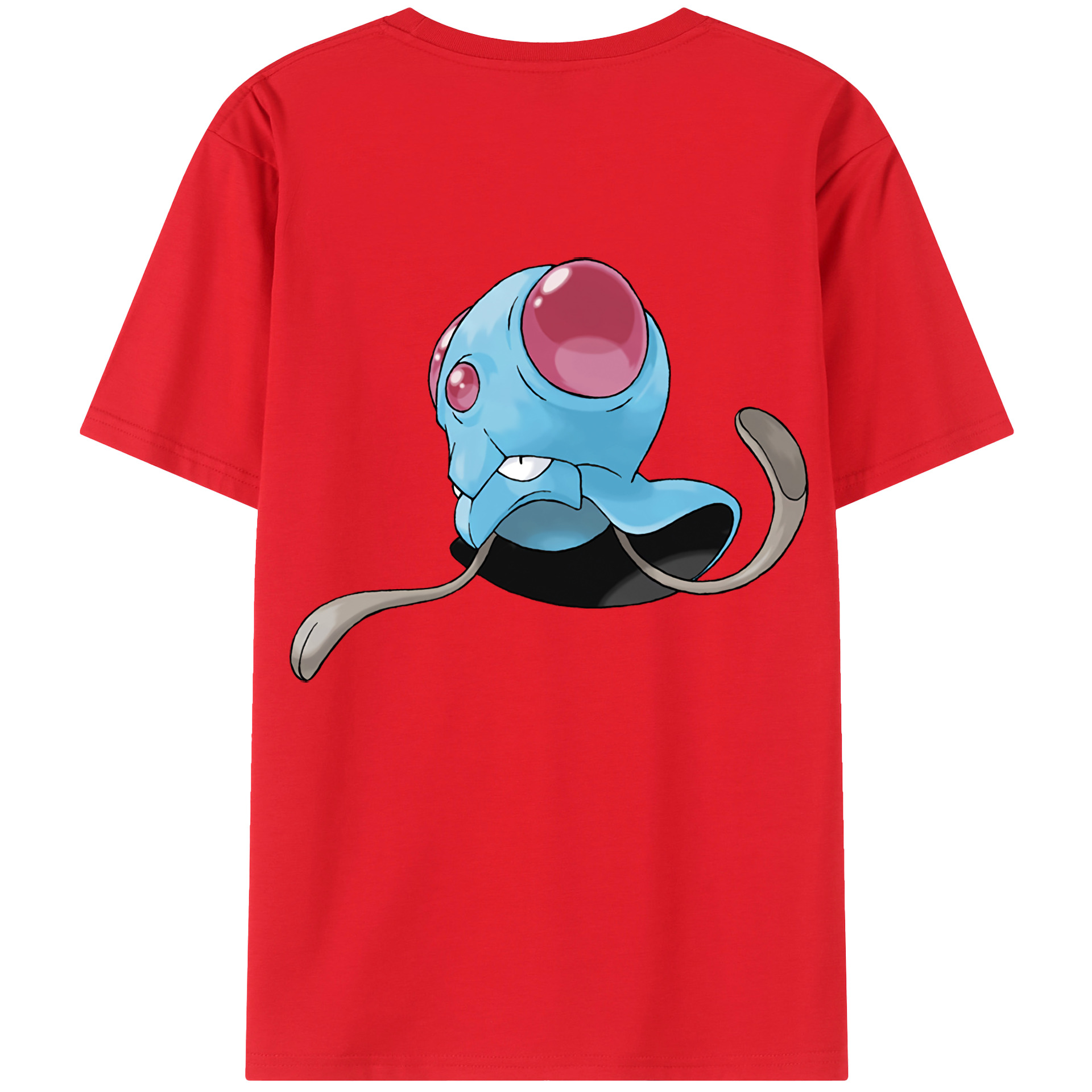 （画像用） ポケットモンスター Pokémon 綿100％ メンズ半袖Tシャツ（バックプリント） 通気性