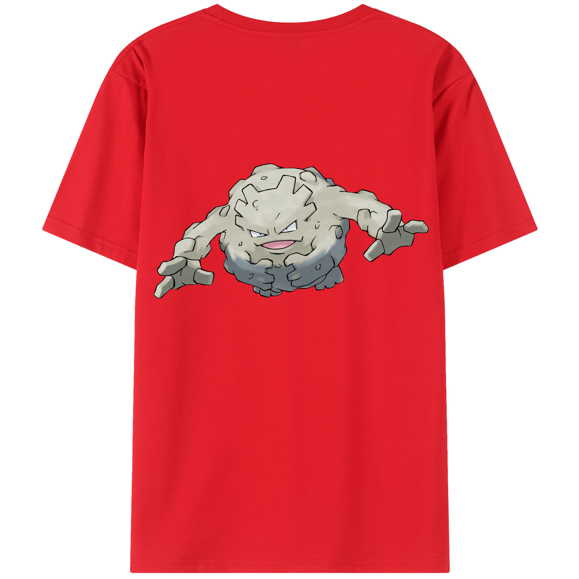 （画像用） ポケットモンスター Pokémon 綿100％ メンズ半袖Tシャツ（バックプリント） 通気性