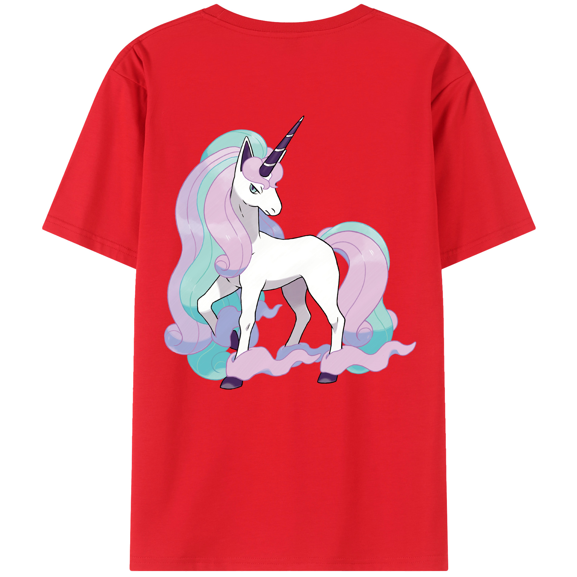 （画像用） ポケットモンスター Pokémon 綿100％ メンズ半袖Tシャツ（バックプリント） 通気性