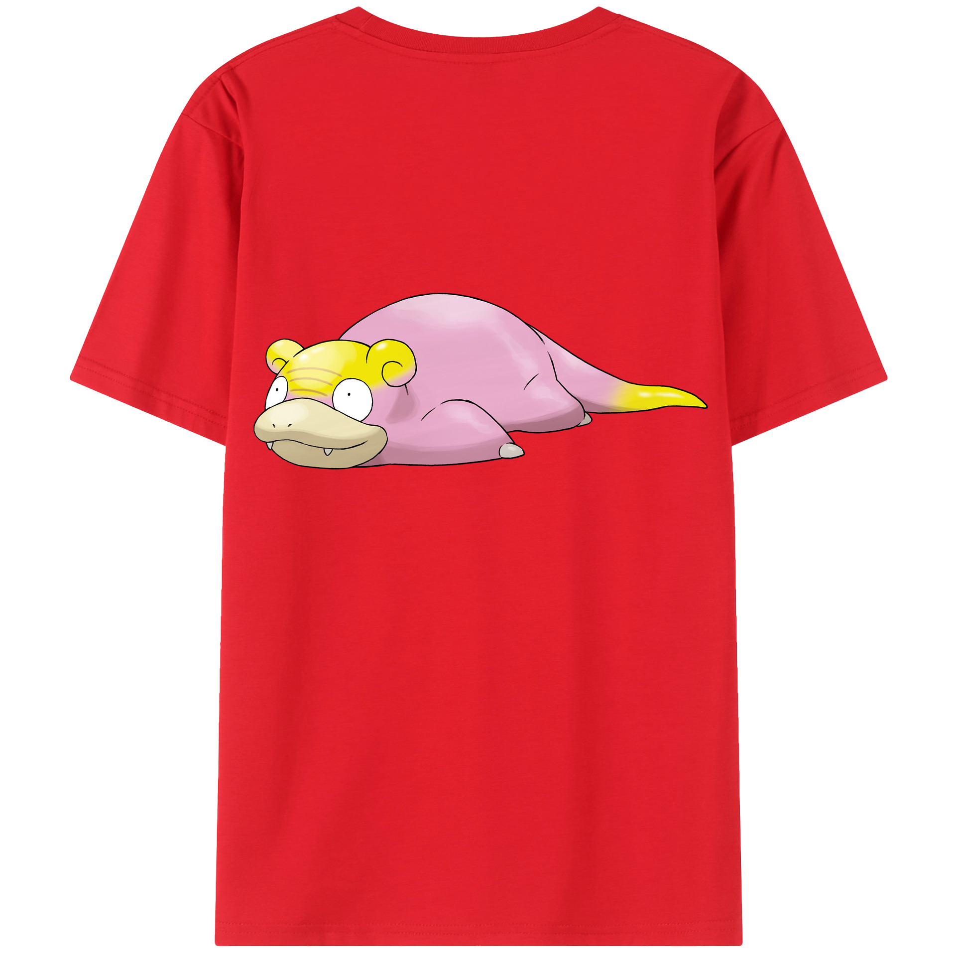（画像用） ポケットモンスター Pokémon 綿100％ メンズ半袖Tシャツ（バックプリント） 通気性
