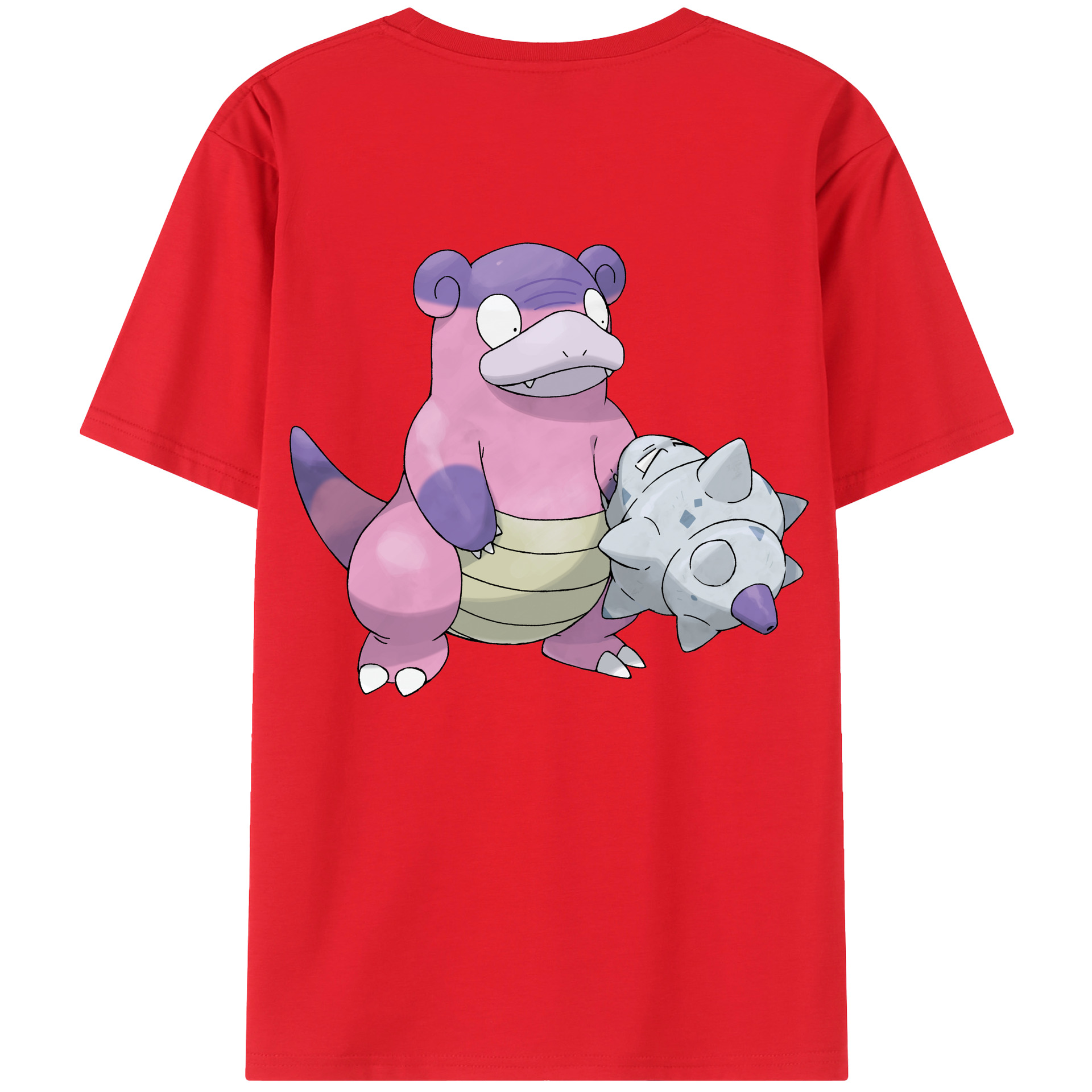 （画像用） ポケットモンスター Pokémon 綿100％ メンズ半袖Tシャツ（バックプリント） 通気性