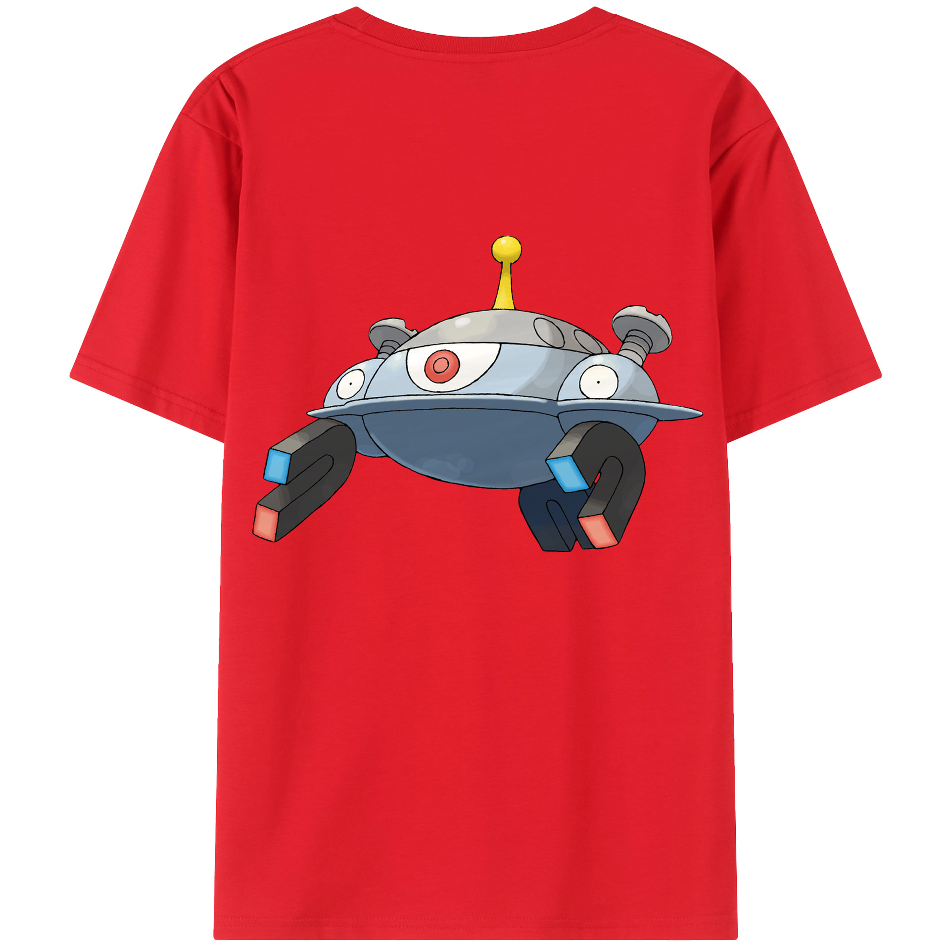 （画像用） ポケットモンスター Pokémon 綿100％ メンズ半袖Tシャツ（バックプリント） 通気性