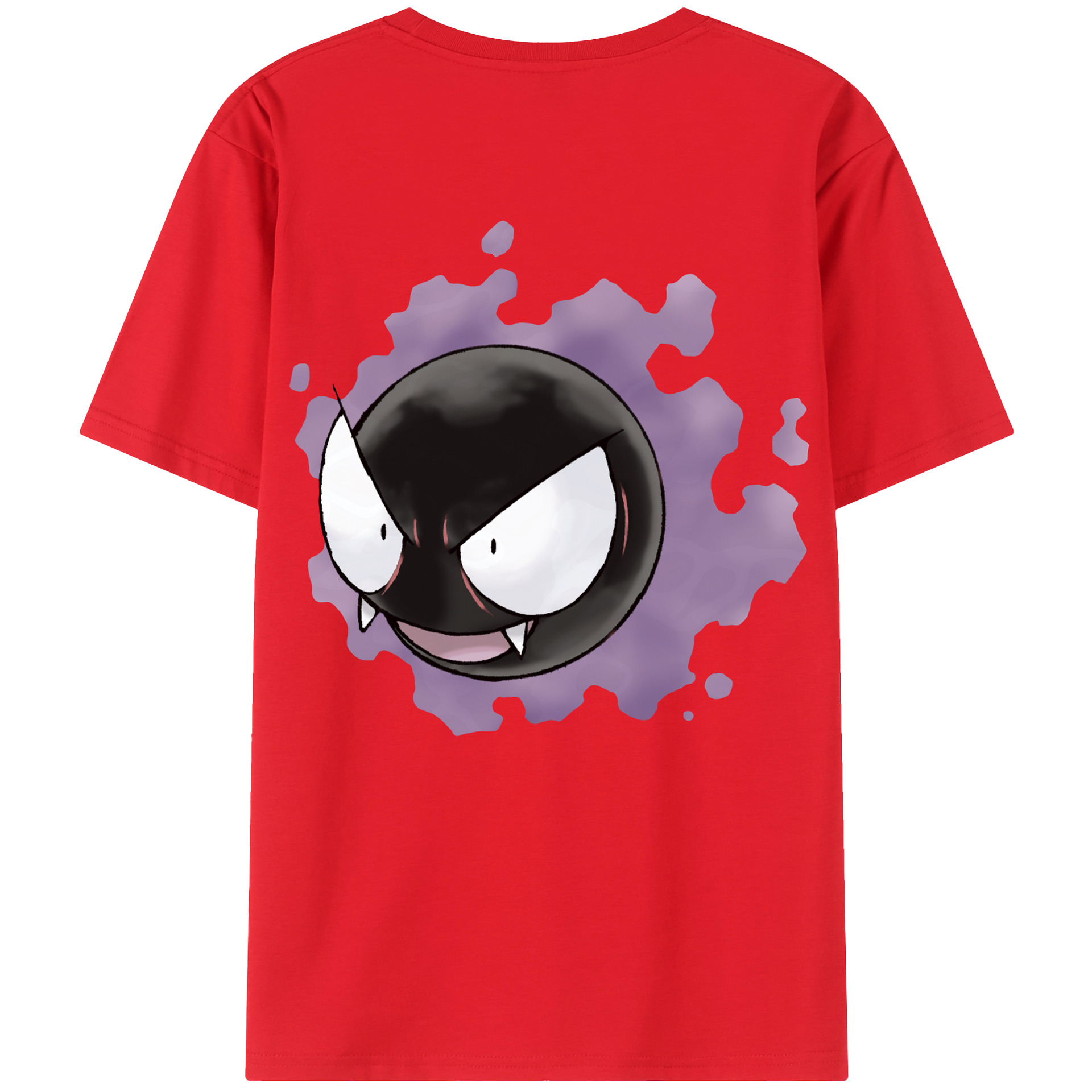 （画像用） ポケットモンスター Pokémon 綿100％ メンズ半袖Tシャツ（バックプリント） 通気性