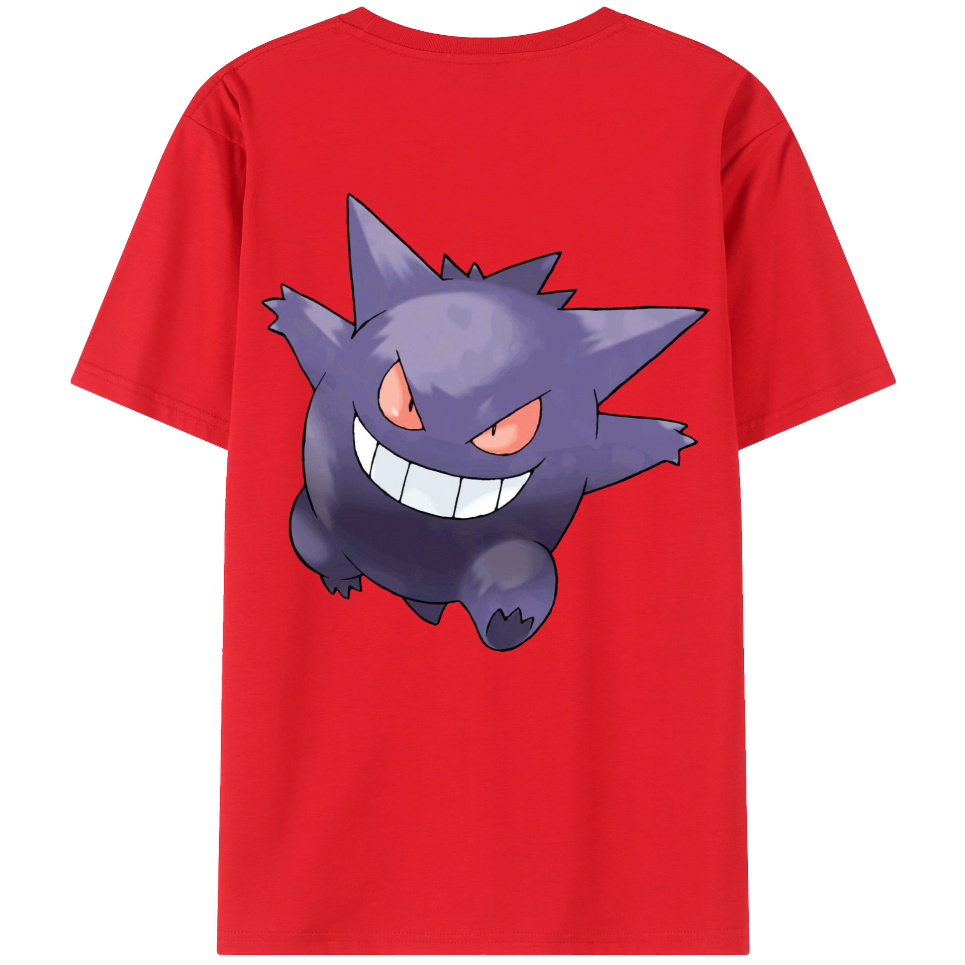 （画像用） ポケットモンスター Pokémon 綿100％ メンズ半袖Tシャツ（バックプリント） 通気性