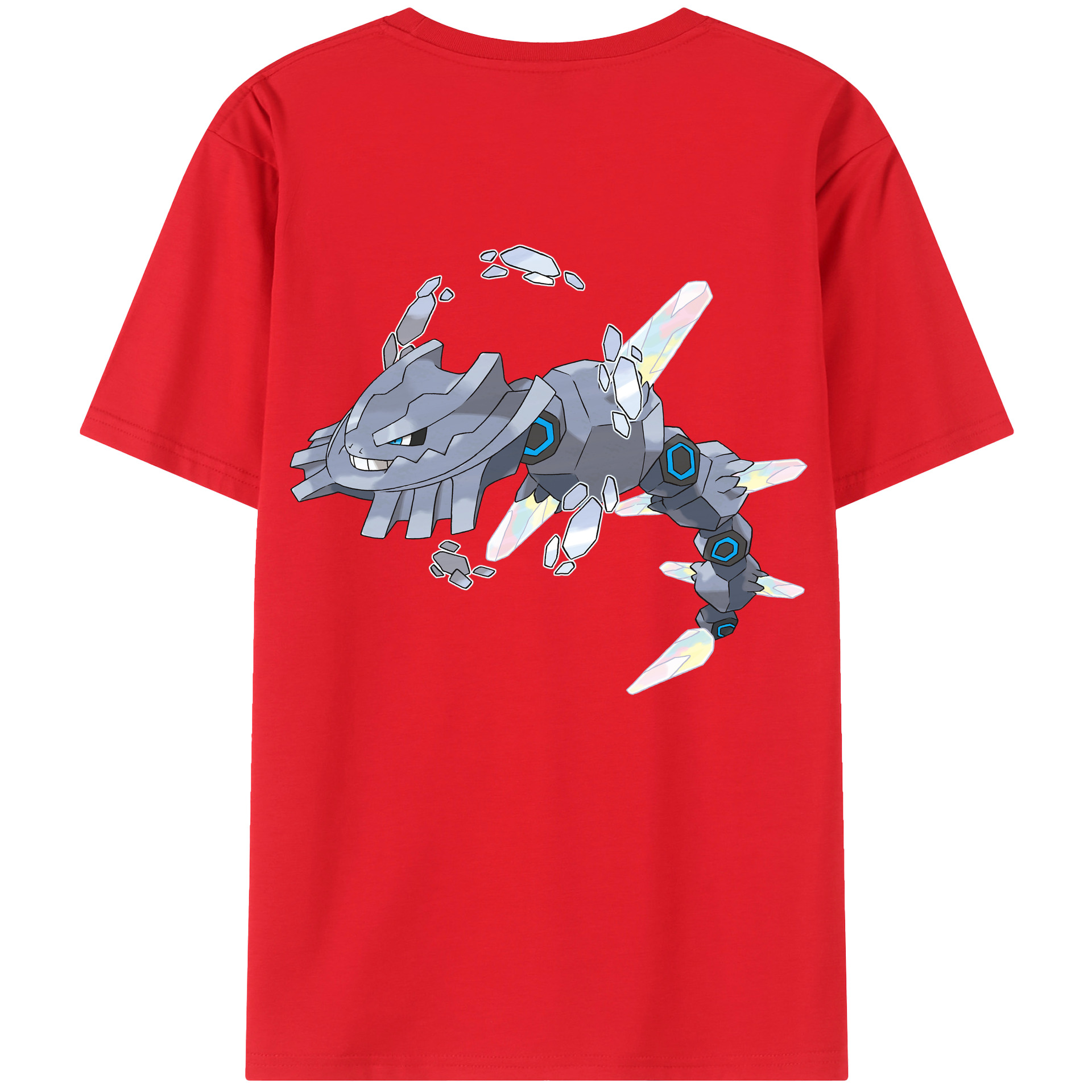 （画像用） ポケットモンスター Pokémon 綿100％ メンズ半袖Tシャツ（バックプリント） 通気性