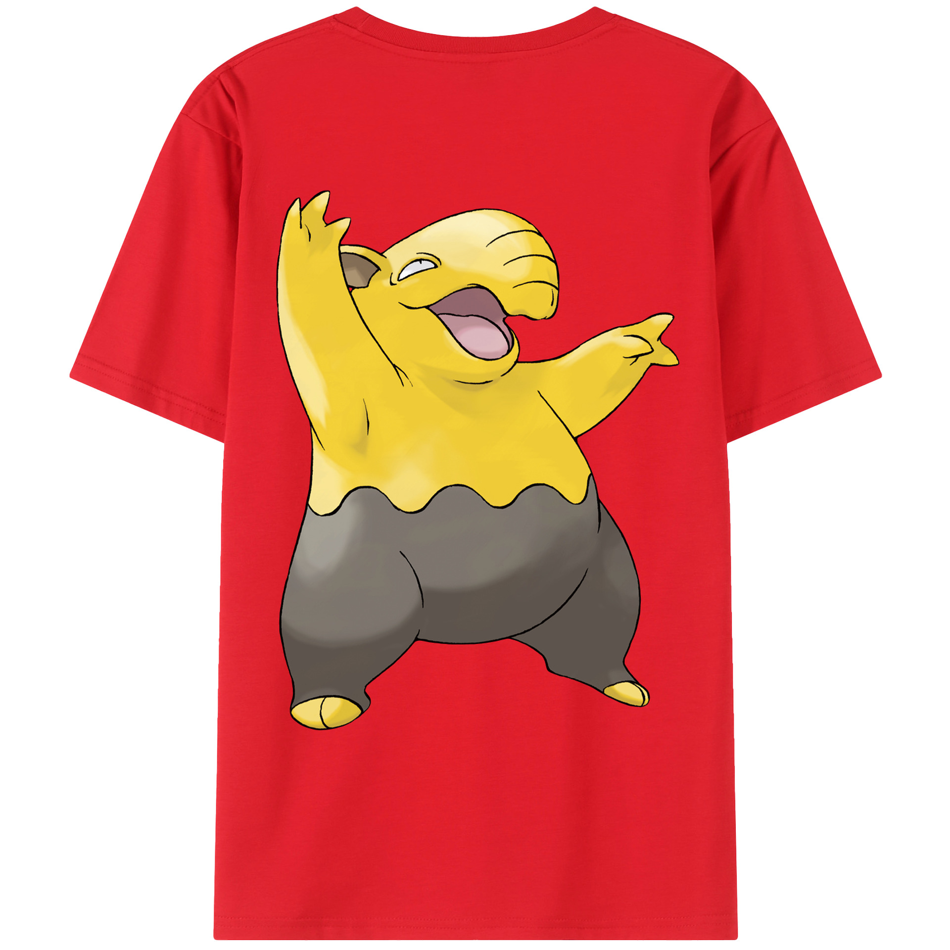 （画像用） ポケットモンスター Pokémon 綿100％ メンズ半袖Tシャツ（バックプリント） 通気性