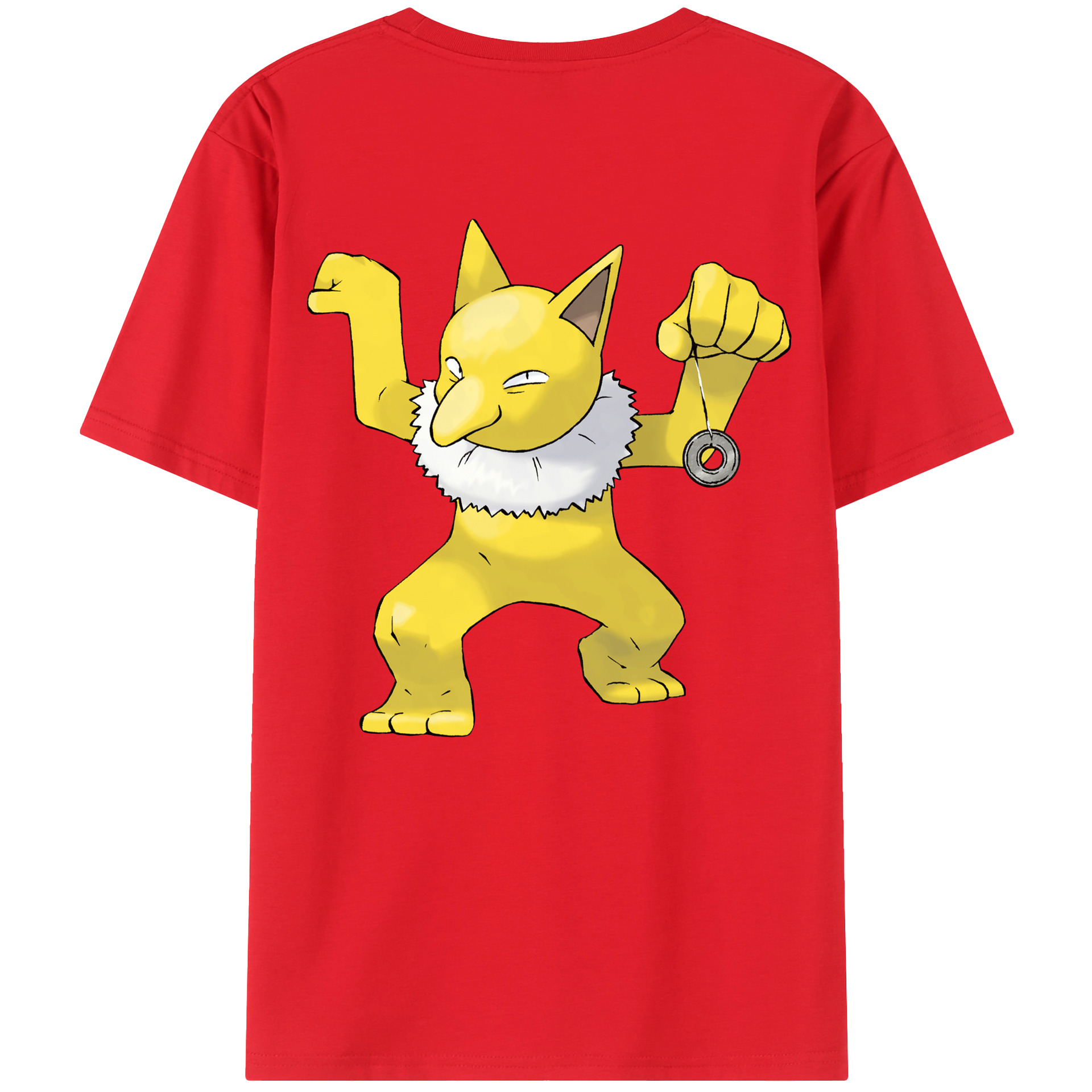 （画像用） ポケットモンスター Pokémon 綿100％ メンズ半袖Tシャツ（バックプリント） 通気性