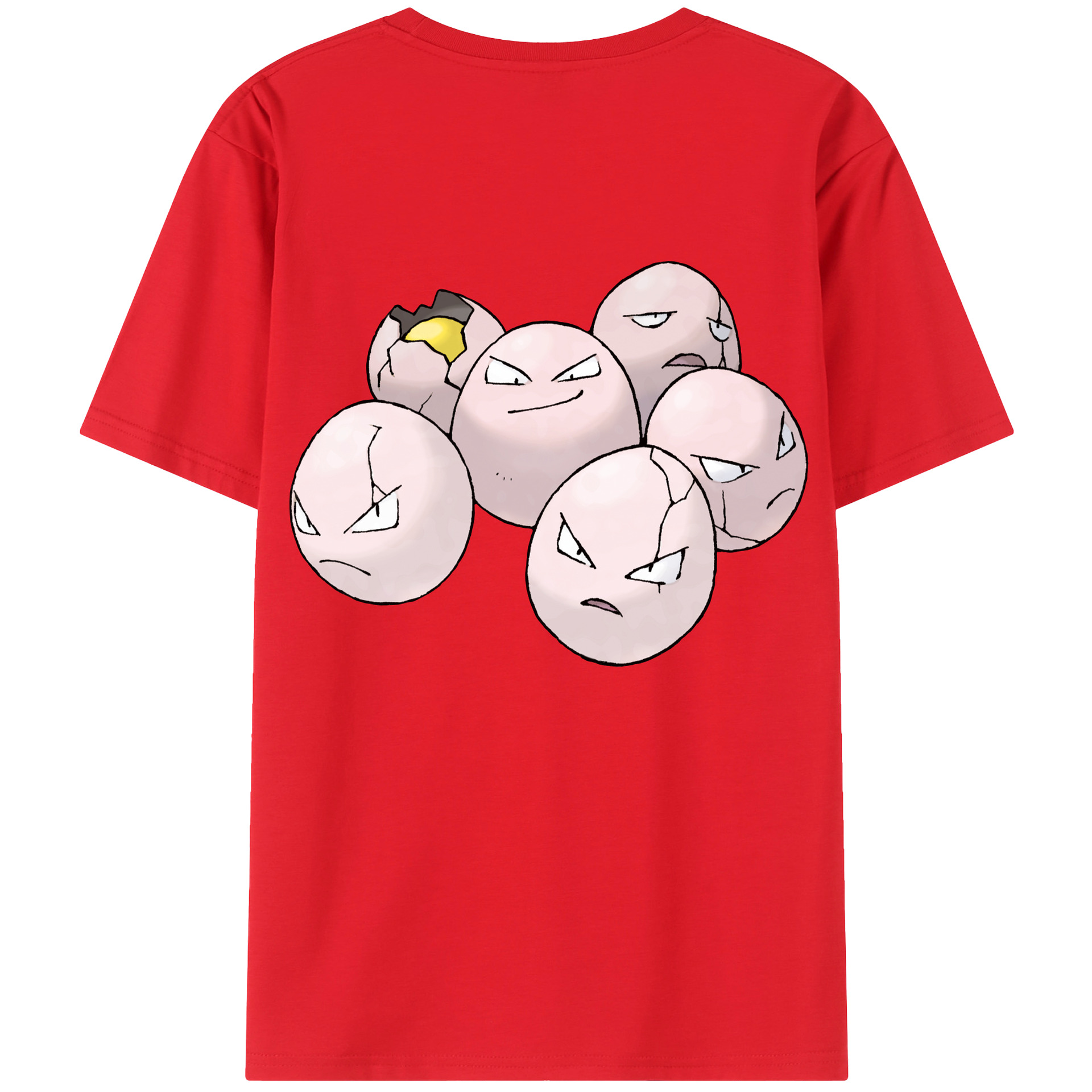 （画像用） ポケットモンスター Pokémon 綿100％ メンズ半袖Tシャツ（バックプリント） 通気性
