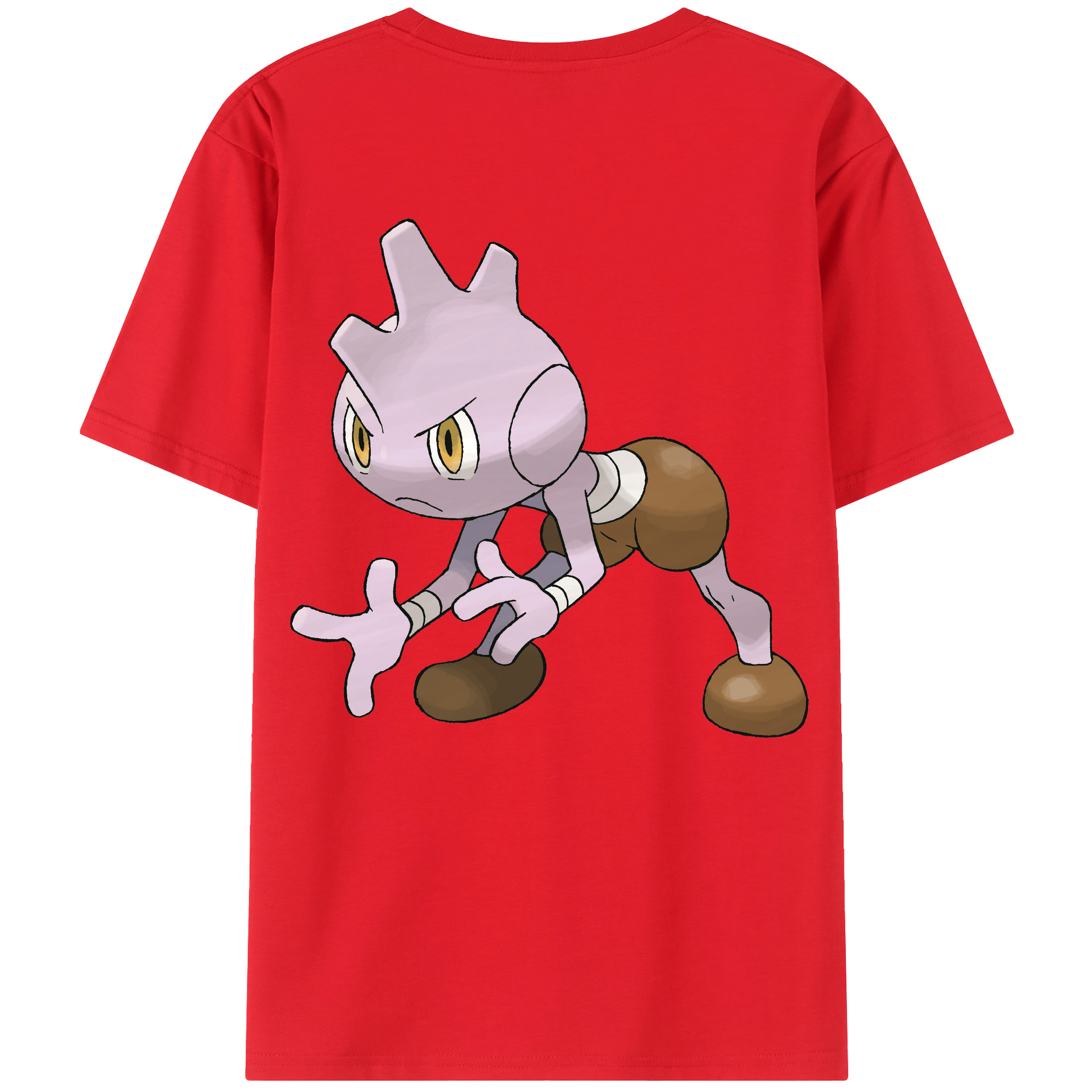 （画像用） ポケットモンスター Pokémon 綿100％ メンズ半袖Tシャツ（バックプリント） 通気性