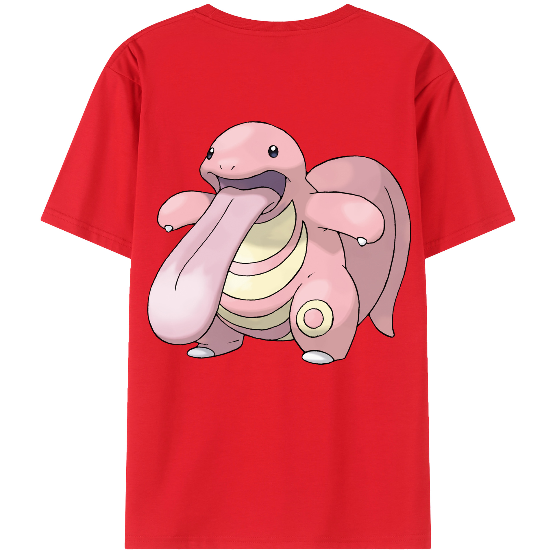 （画像用） ポケットモンスター Pokémon 綿100％ メンズ半袖Tシャツ（バックプリント） 通気性