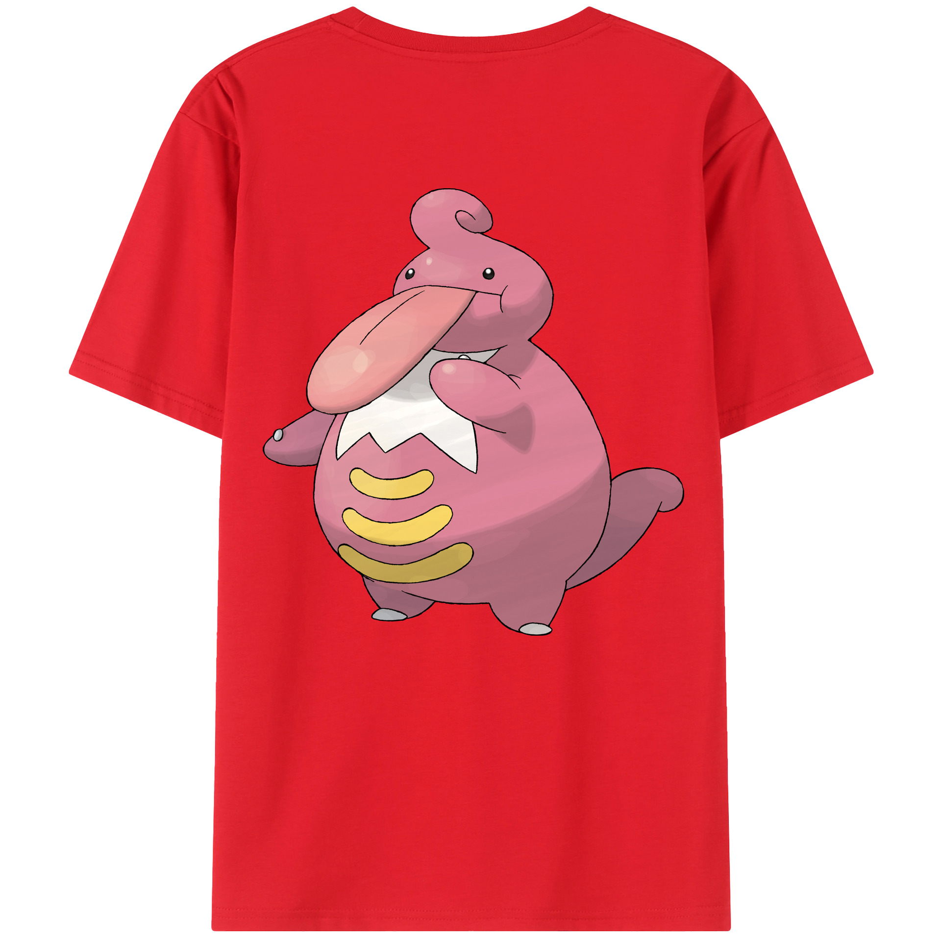 （画像用） ポケットモンスター Pokémon 綿100％ メンズ半袖Tシャツ（バックプリント） 通気性