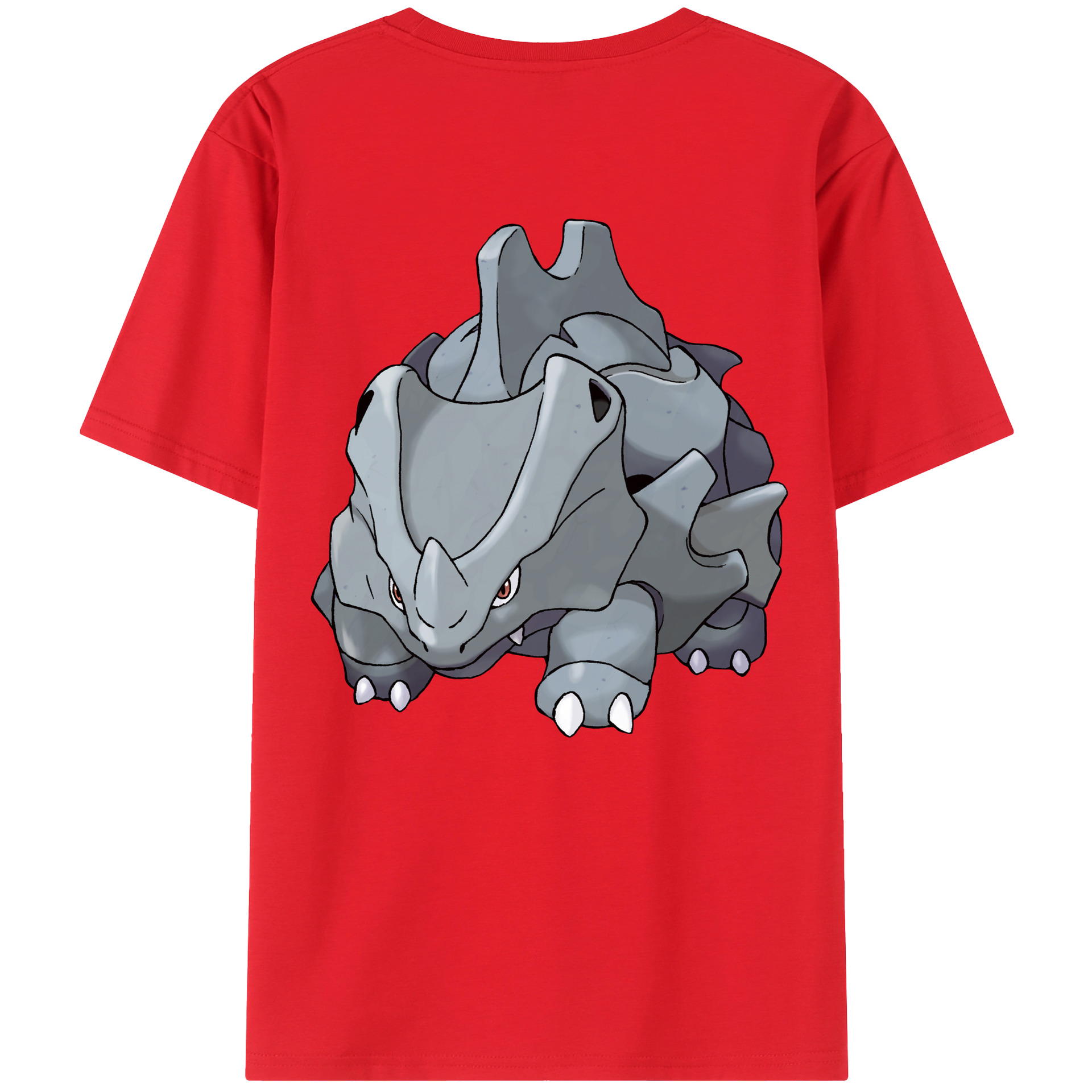 （画像用） ポケットモンスター Pokémon 綿100％ メンズ半袖Tシャツ（バックプリント） 通気性