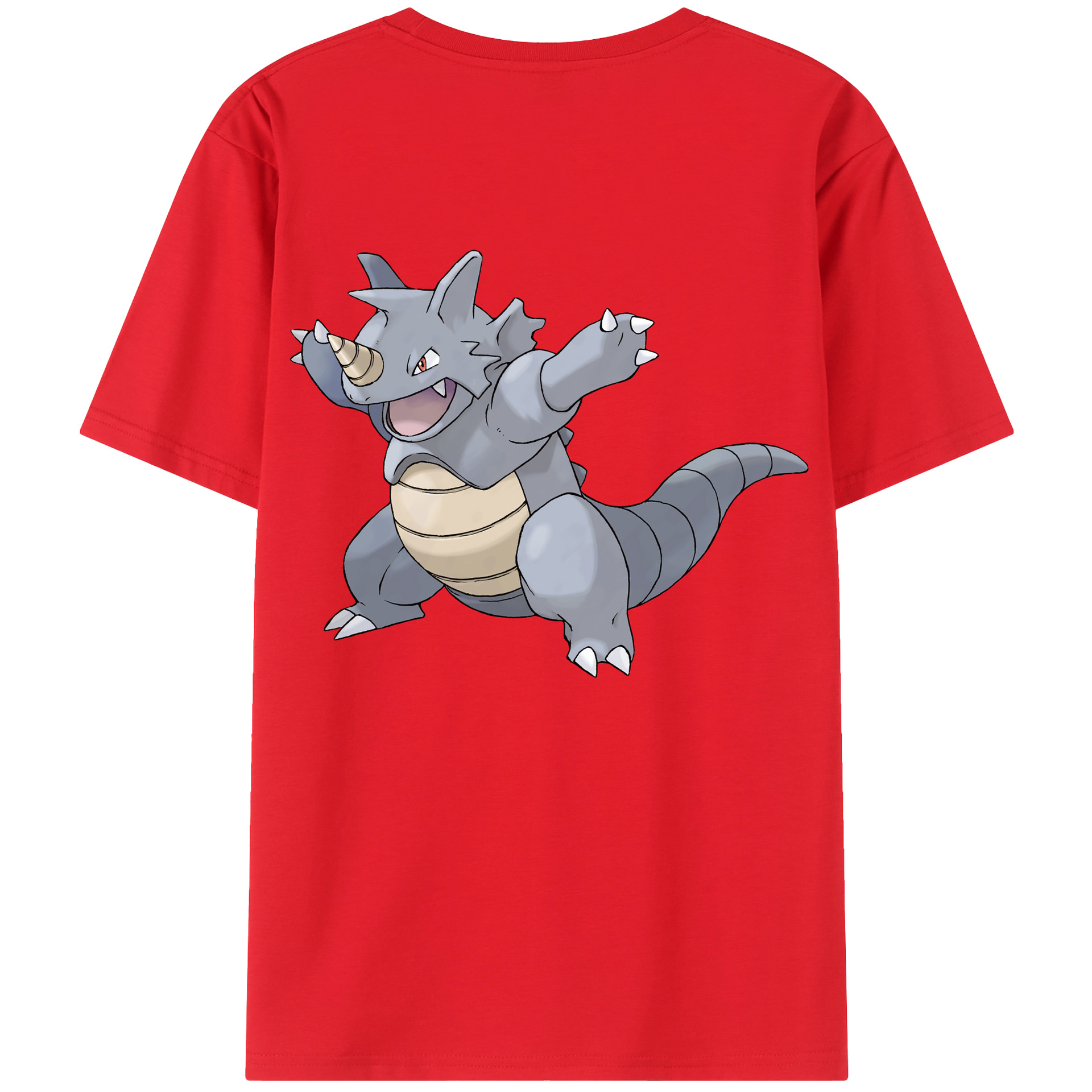 （画像用） ポケットモンスター Pokémon 綿100％ メンズ半袖Tシャツ（バックプリント） 通気性