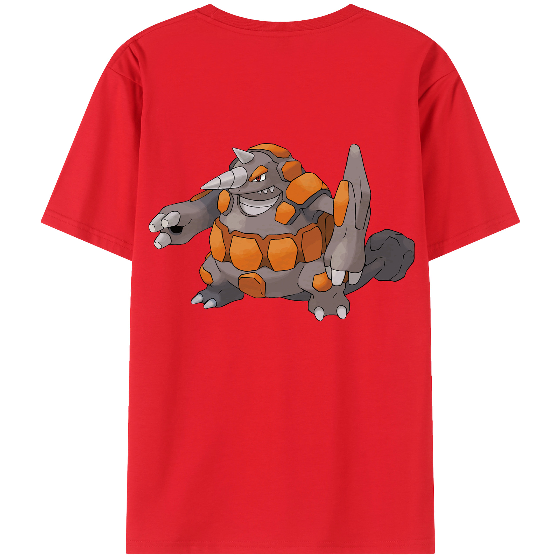 （画像用） ポケットモンスター Pokémon 綿100％ メンズ半袖Tシャツ（バックプリント） 通気性