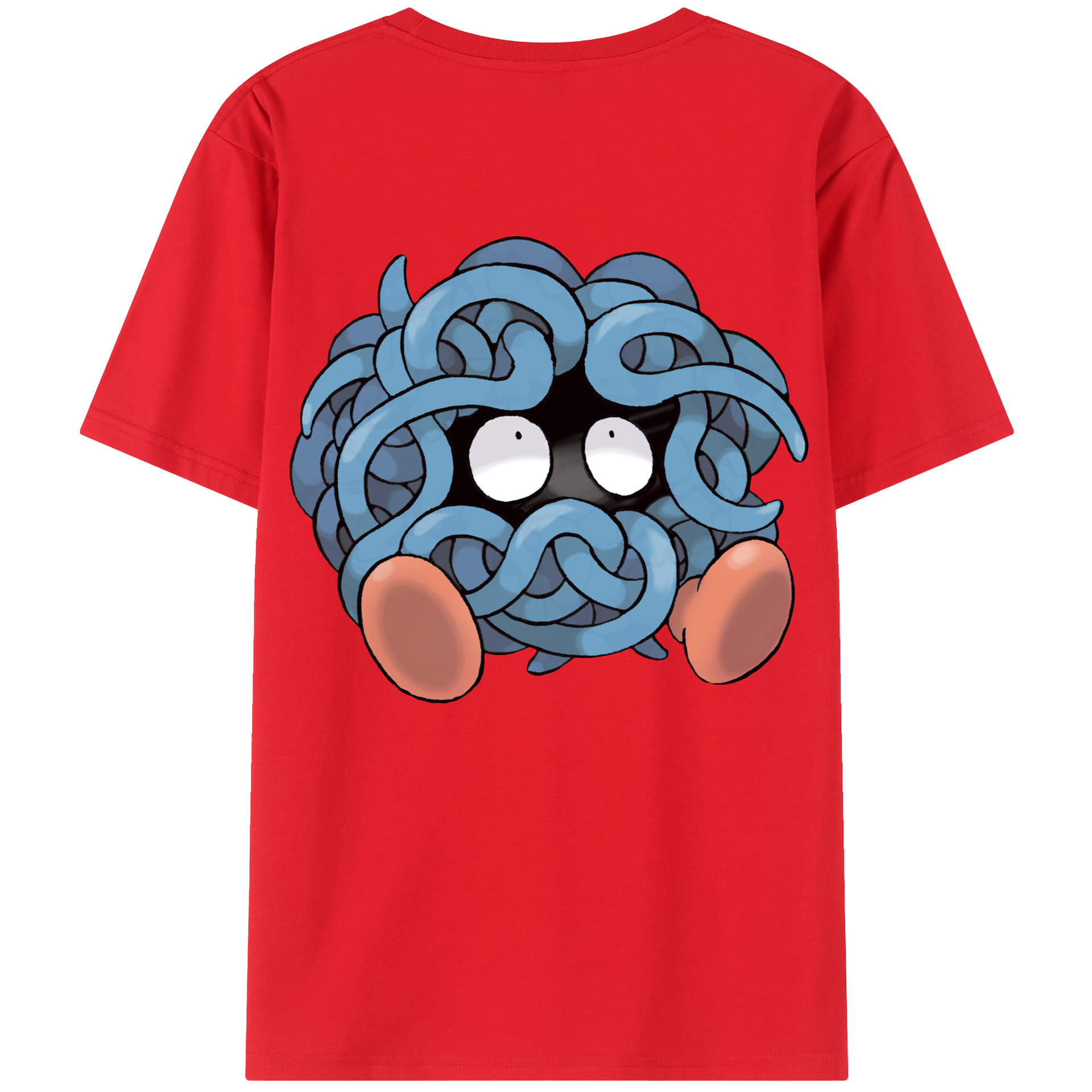 （画像用） ポケットモンスター Pokémon 綿100％ メンズ半袖Tシャツ（バックプリント） 通気性