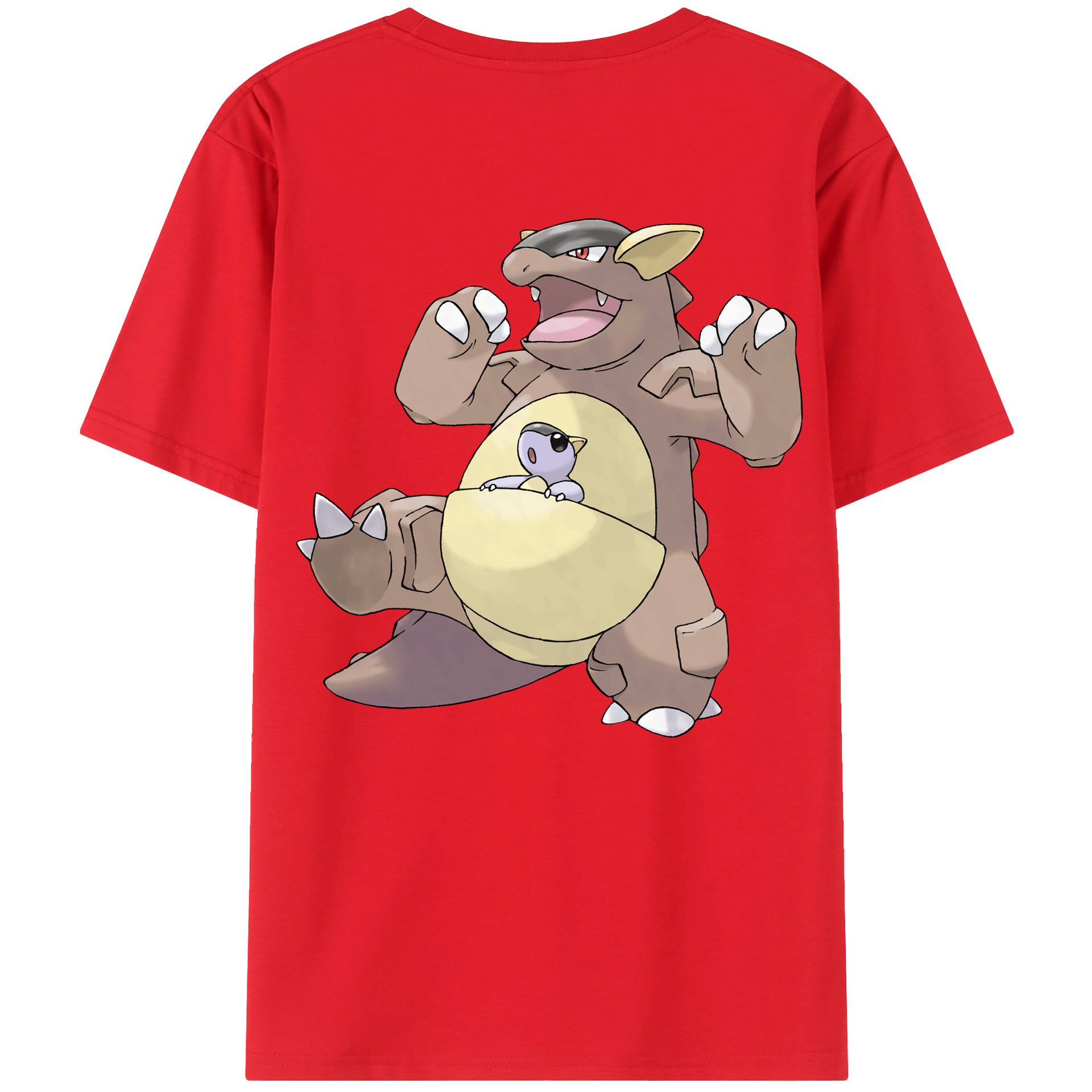 （画像用） ポケットモンスター Pokémon 綿100％ メンズ半袖Tシャツ（バックプリント） 通気性