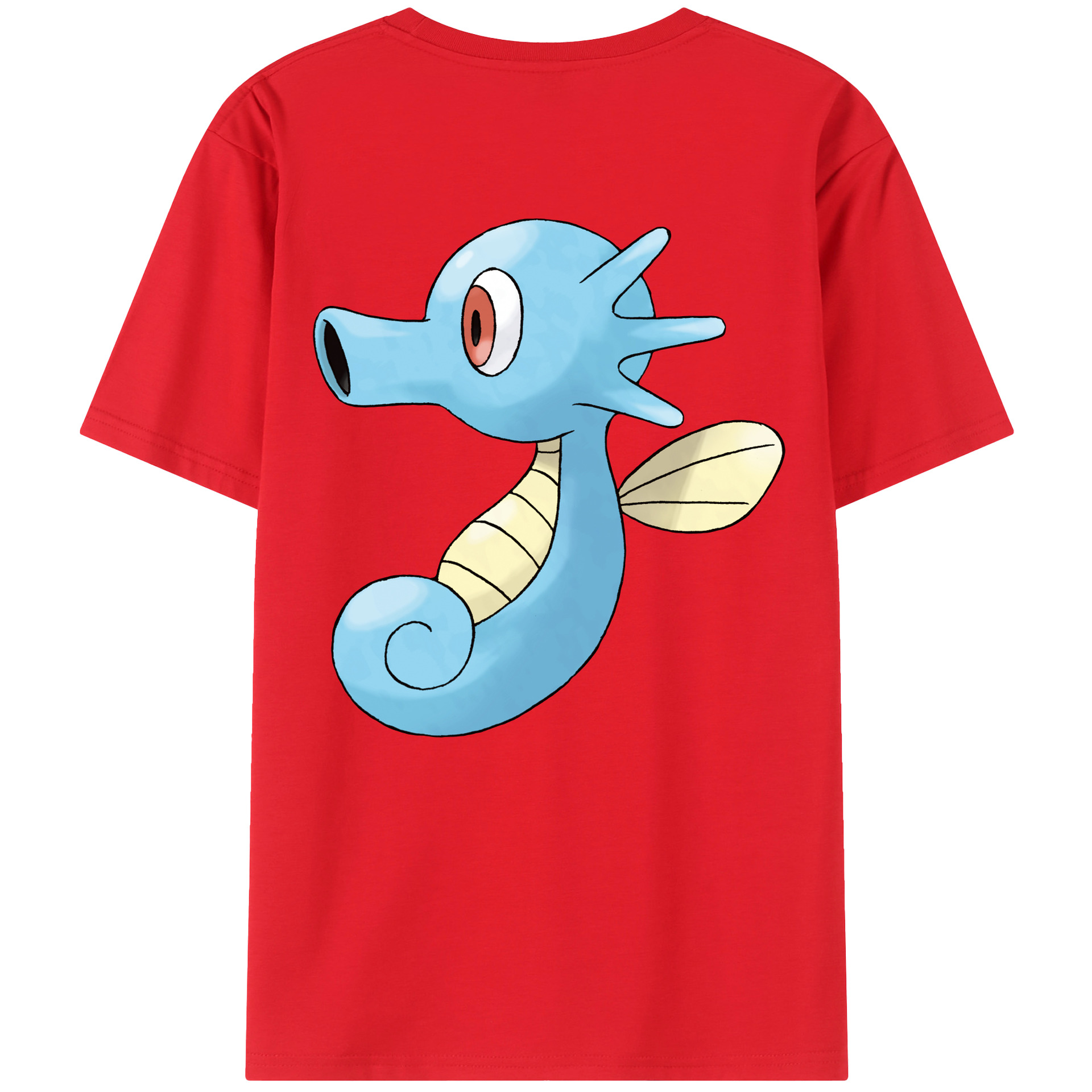 （画像用） ポケットモンスター Pokémon 綿100％ メンズ半袖Tシャツ（バックプリント） 通気性