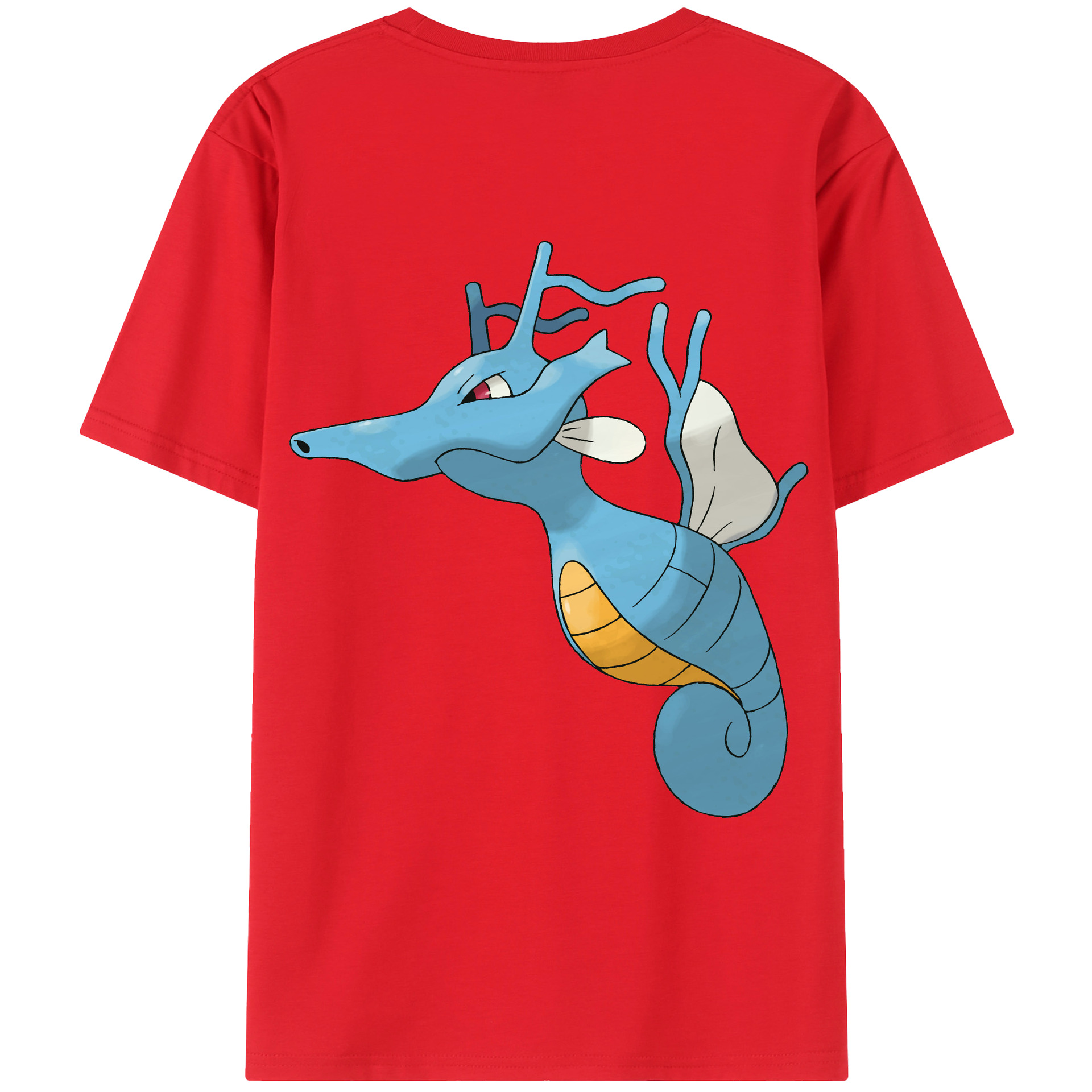 （画像用） ポケットモンスター Pokémon 綿100％ メンズ半袖Tシャツ（バックプリント） 通気性