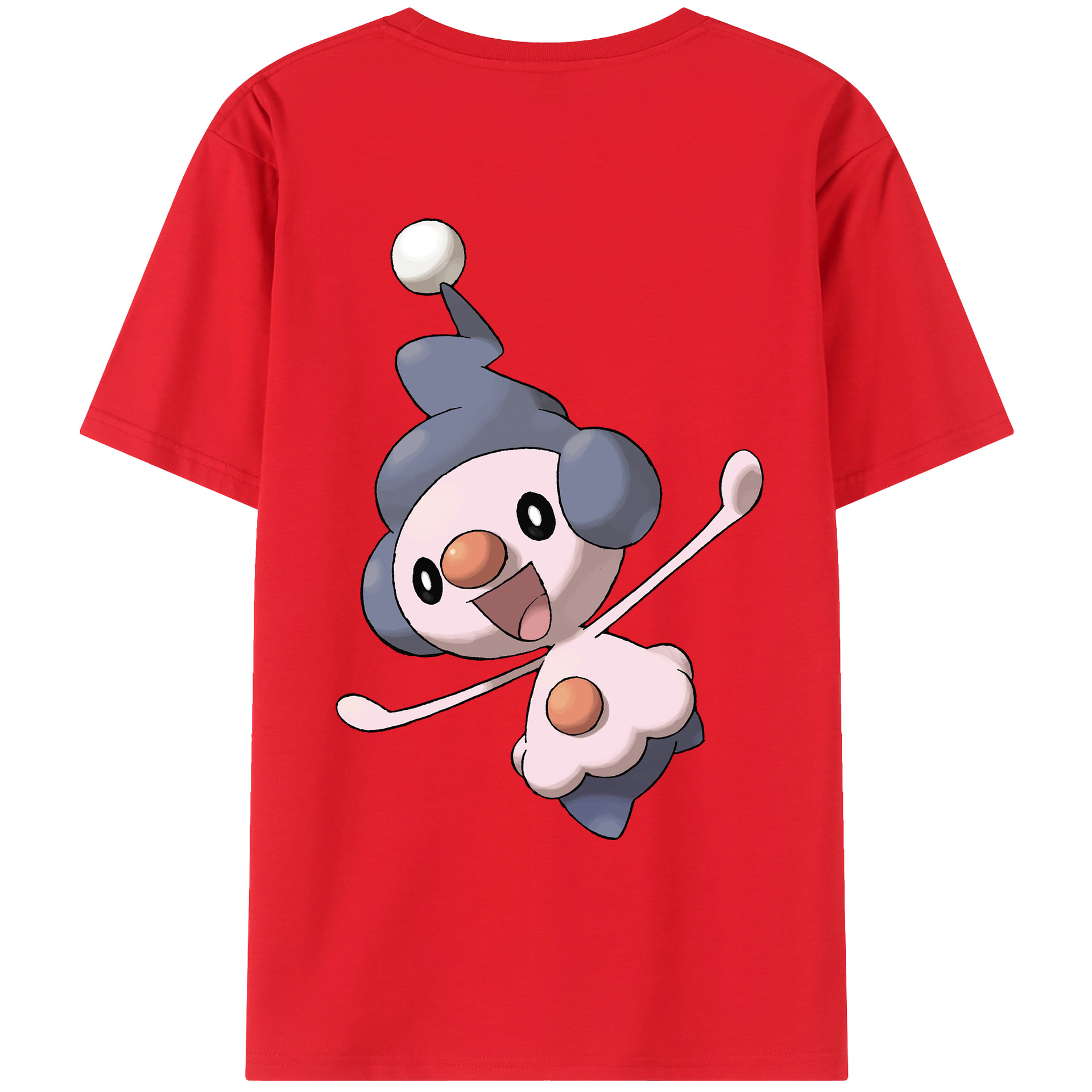 （画像用） ポケットモンスター Pokémon 綿100％ メンズ半袖Tシャツ（バックプリント） 通気性