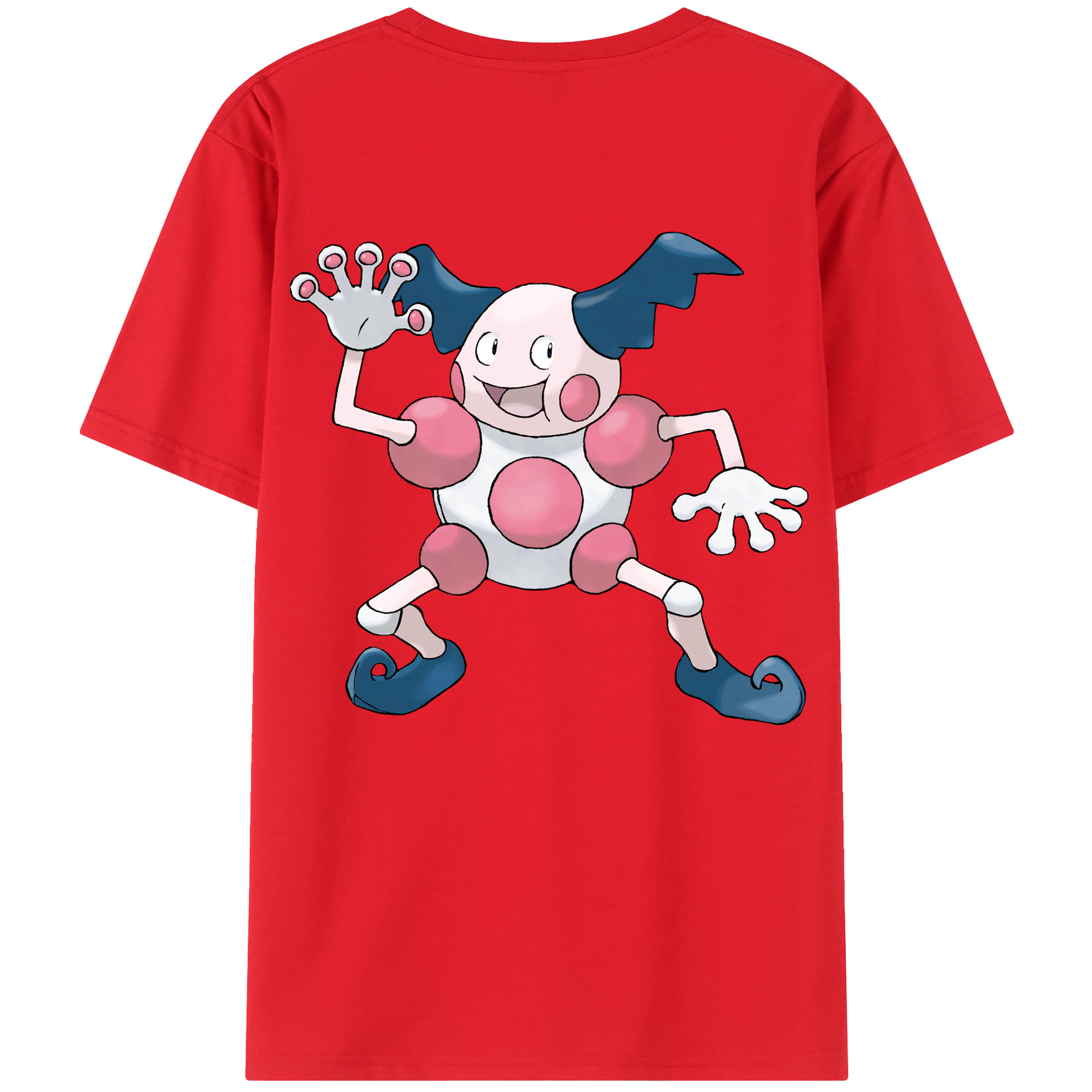 （画像用） ポケットモンスター Pokémon 綿100％ メンズ半袖Tシャツ（バックプリント） 通気性