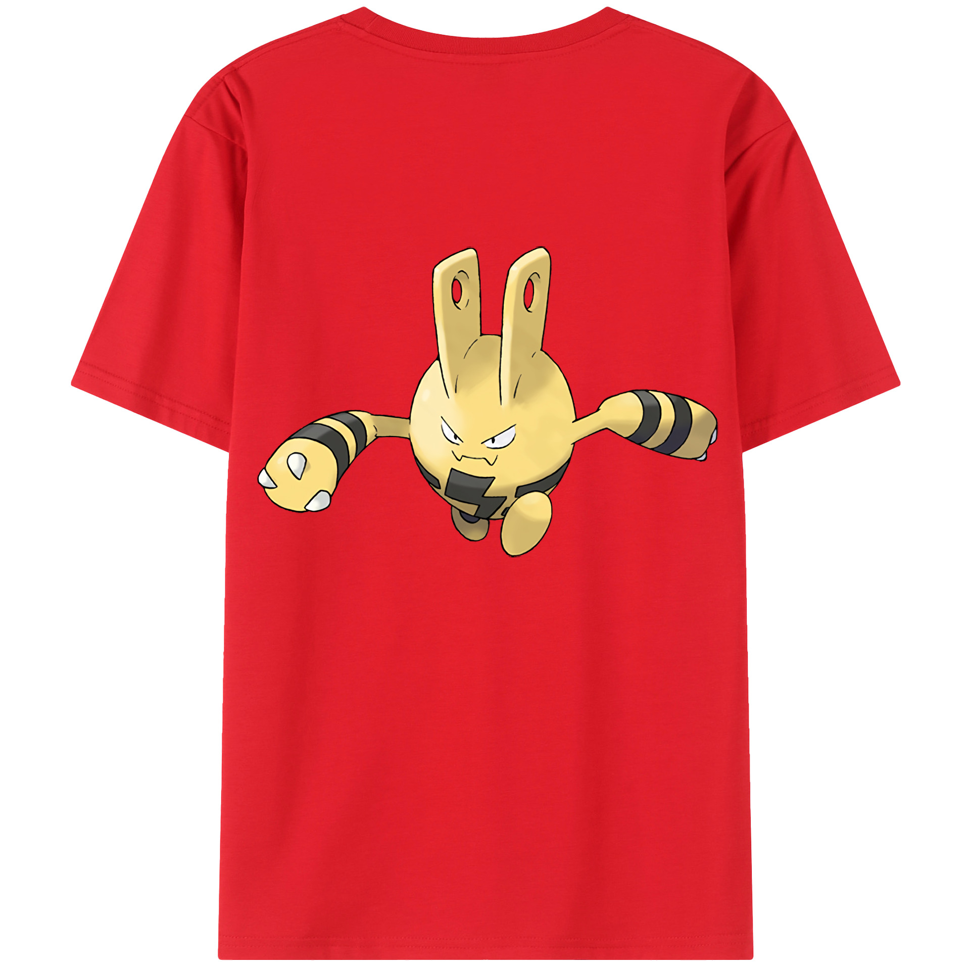 （画像用） ポケットモンスター Pokémon 綿100％ メンズ半袖Tシャツ（バックプリント） 通気性