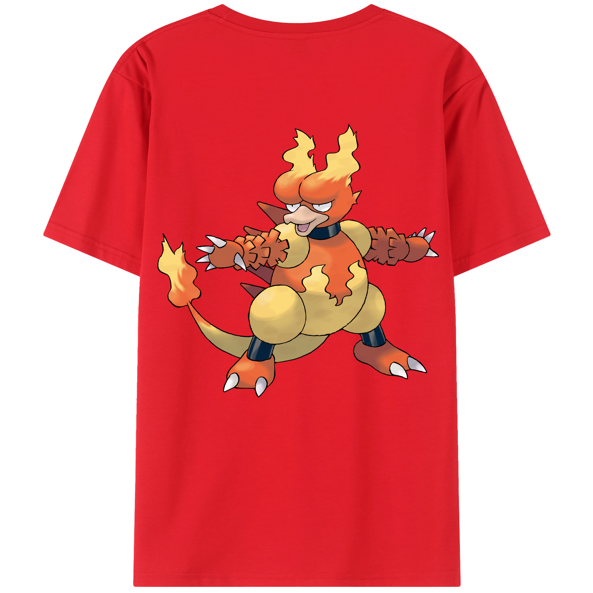 （画像用） ポケットモンスター Pokémon 綿100％ メンズ半袖Tシャツ（バックプリント） 通気性