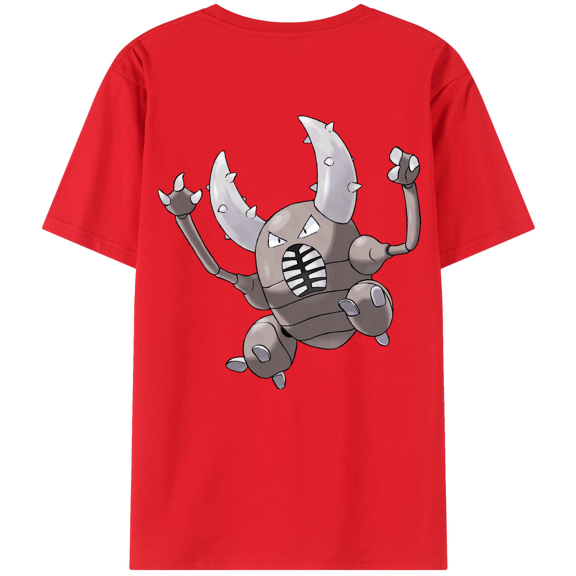（画像用） ポケットモンスター Pokémon 綿100％ メンズ半袖Tシャツ（バックプリント） 通気性