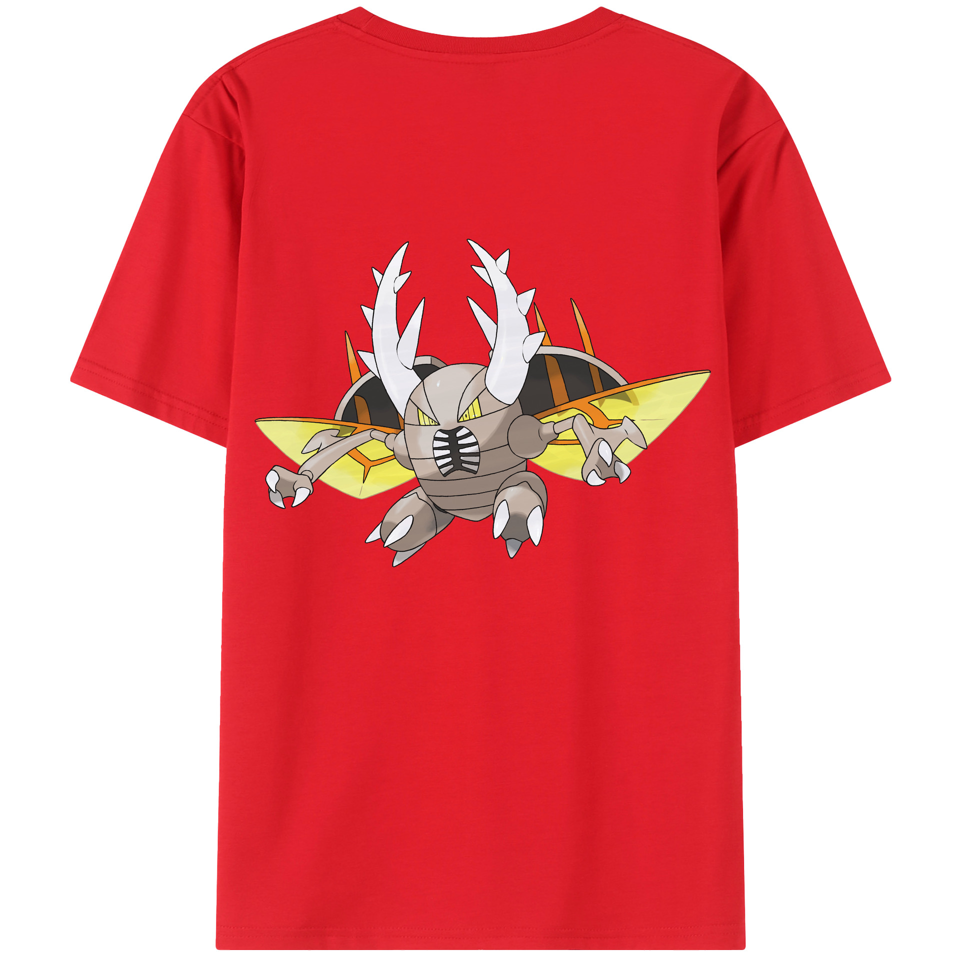 （画像用） ポケットモンスター Pokémon 綿100％ メンズ半袖Tシャツ（バックプリント） 通気性