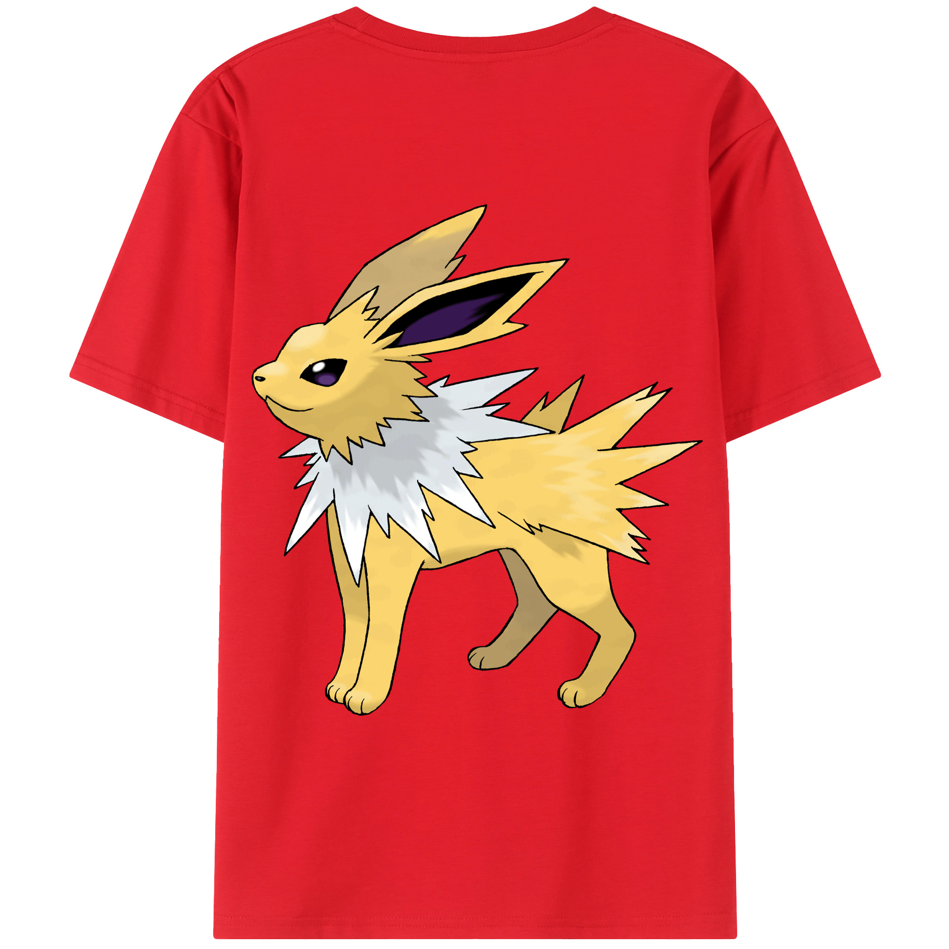 （画像用） ポケットモンスター Pokémon 綿100％ メンズ半袖Tシャツ（バックプリント） 通気性