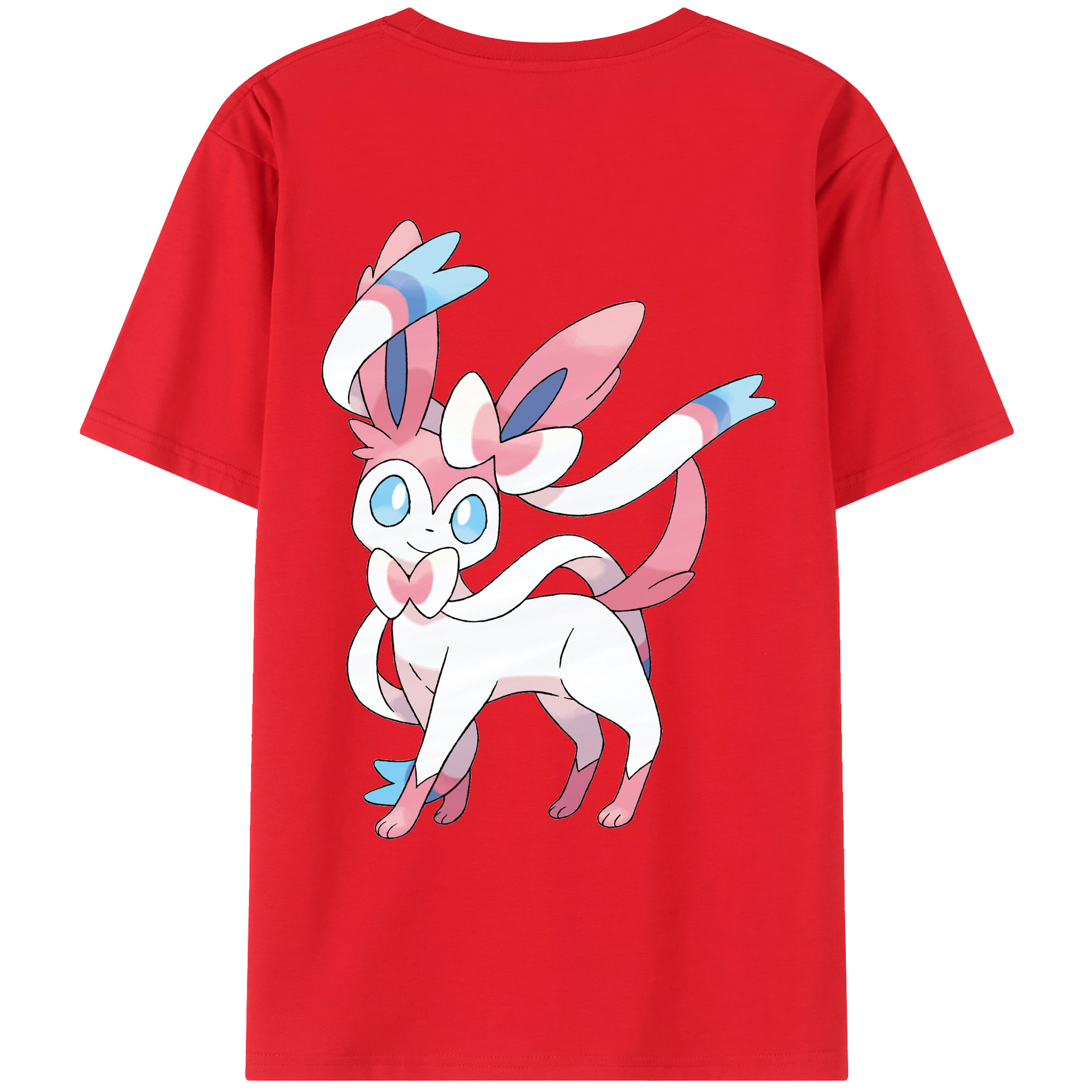 （画像用） ポケットモンスター Pokémon 綿100％ メンズ半袖Tシャツ（バックプリント） 通気性
