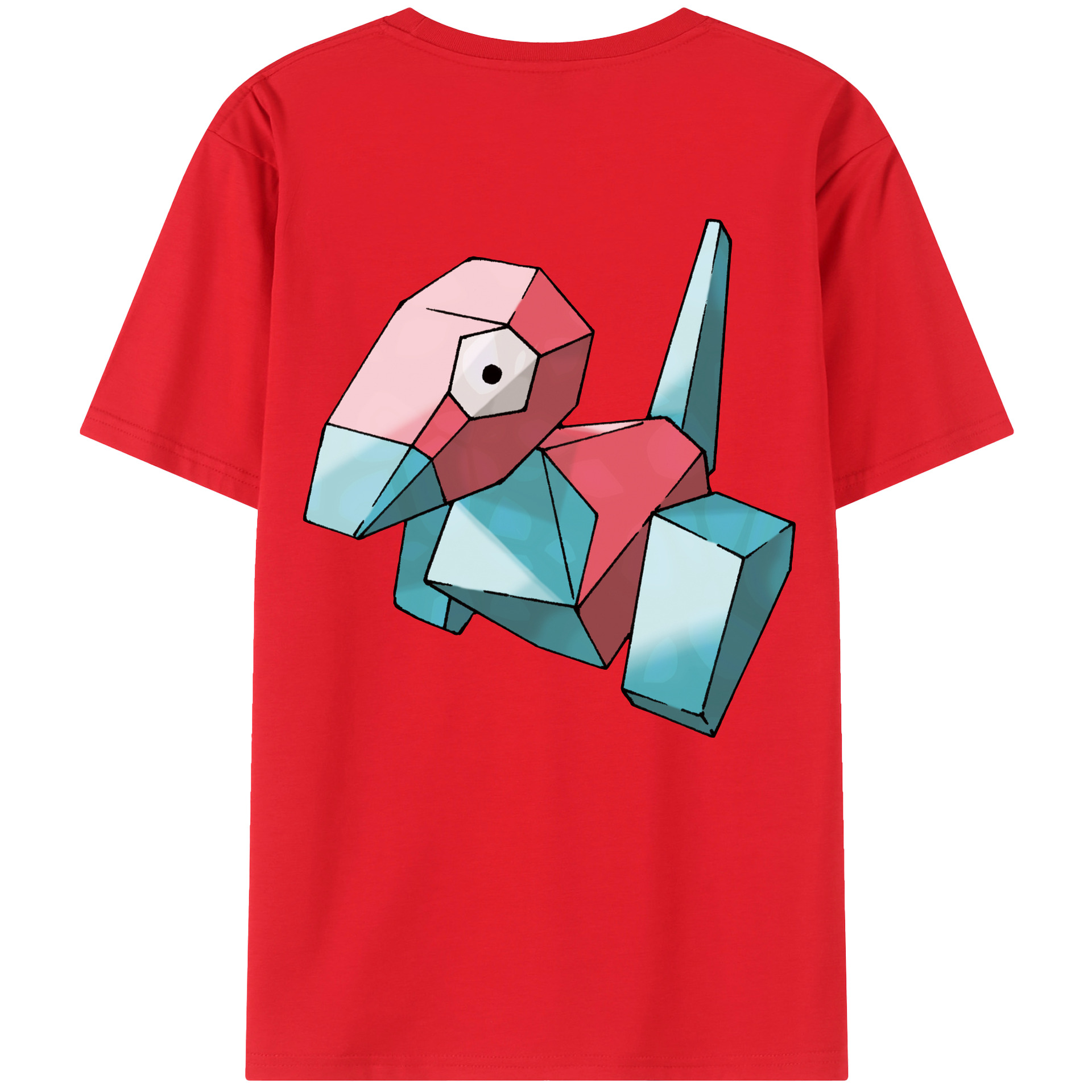 （画像用） ポケットモンスター Pokémon 綿100％ メンズ半袖Tシャツ（バックプリント） 通気性