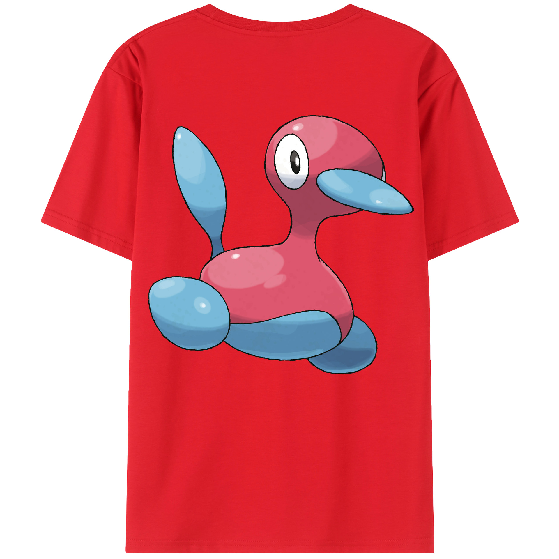（画像用） ポケットモンスター Pokémon 綿100％ メンズ半袖Tシャツ（バックプリント） 通気性