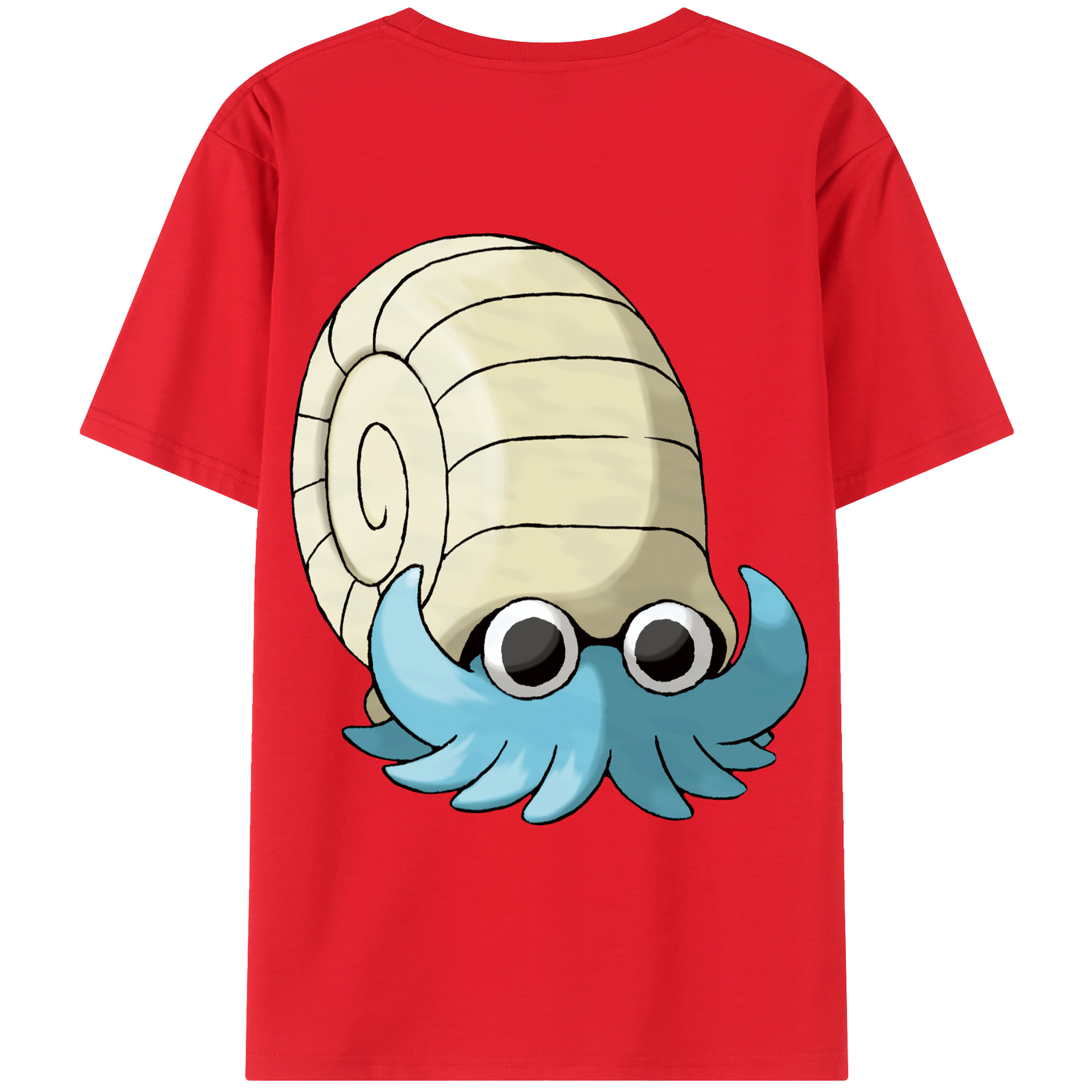 （画像用） ポケットモンスター Pokémon 綿100％ メンズ半袖Tシャツ（バックプリント） 通気性