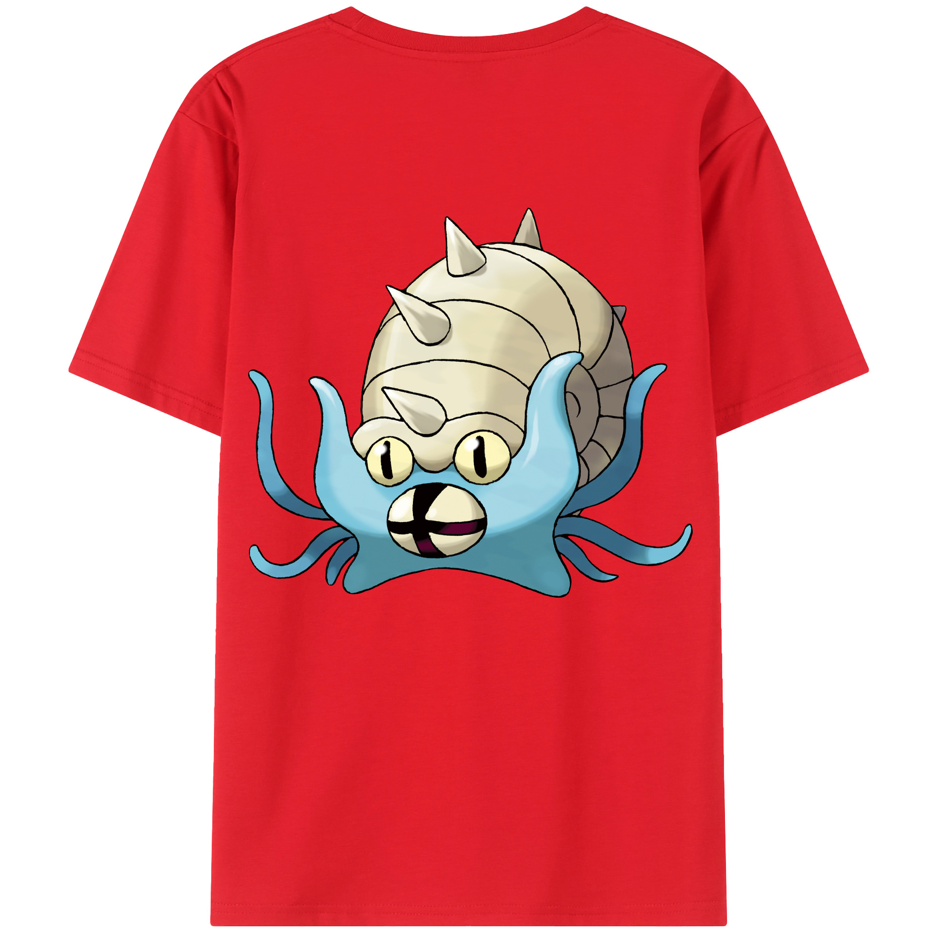 （画像用） ポケットモンスター Pokémon 綿100％ メンズ半袖Tシャツ（バックプリント） 通気性