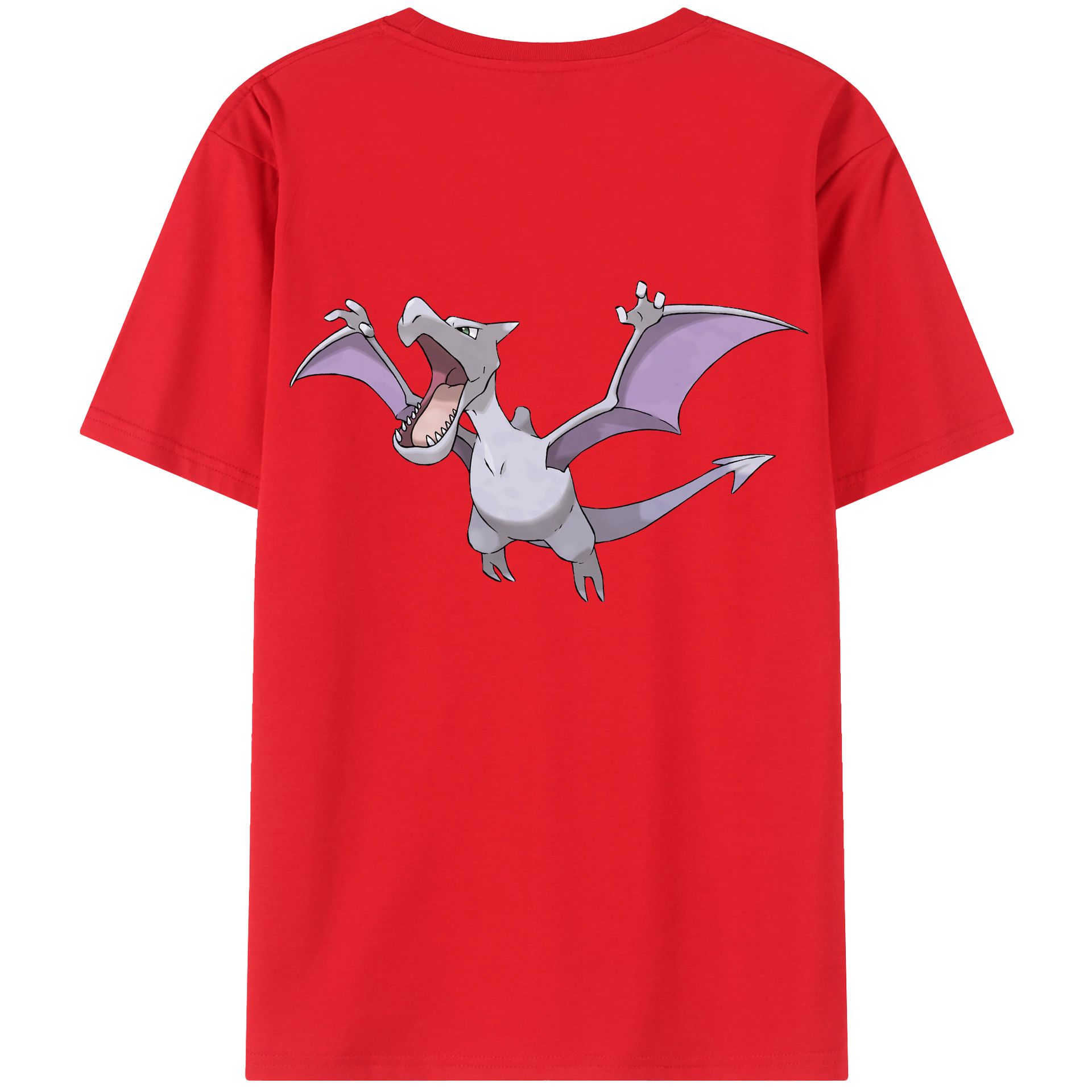 （画像用） ポケットモンスター Pokémon 綿100％ メンズ半袖Tシャツ（バックプリント） 通気性