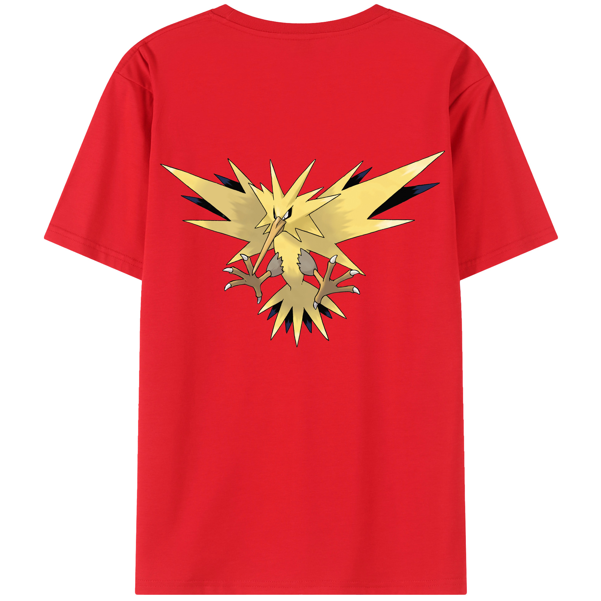 （画像用） ポケットモンスター Pokémon 綿100％ メンズ半袖Tシャツ（バックプリント） 通気性