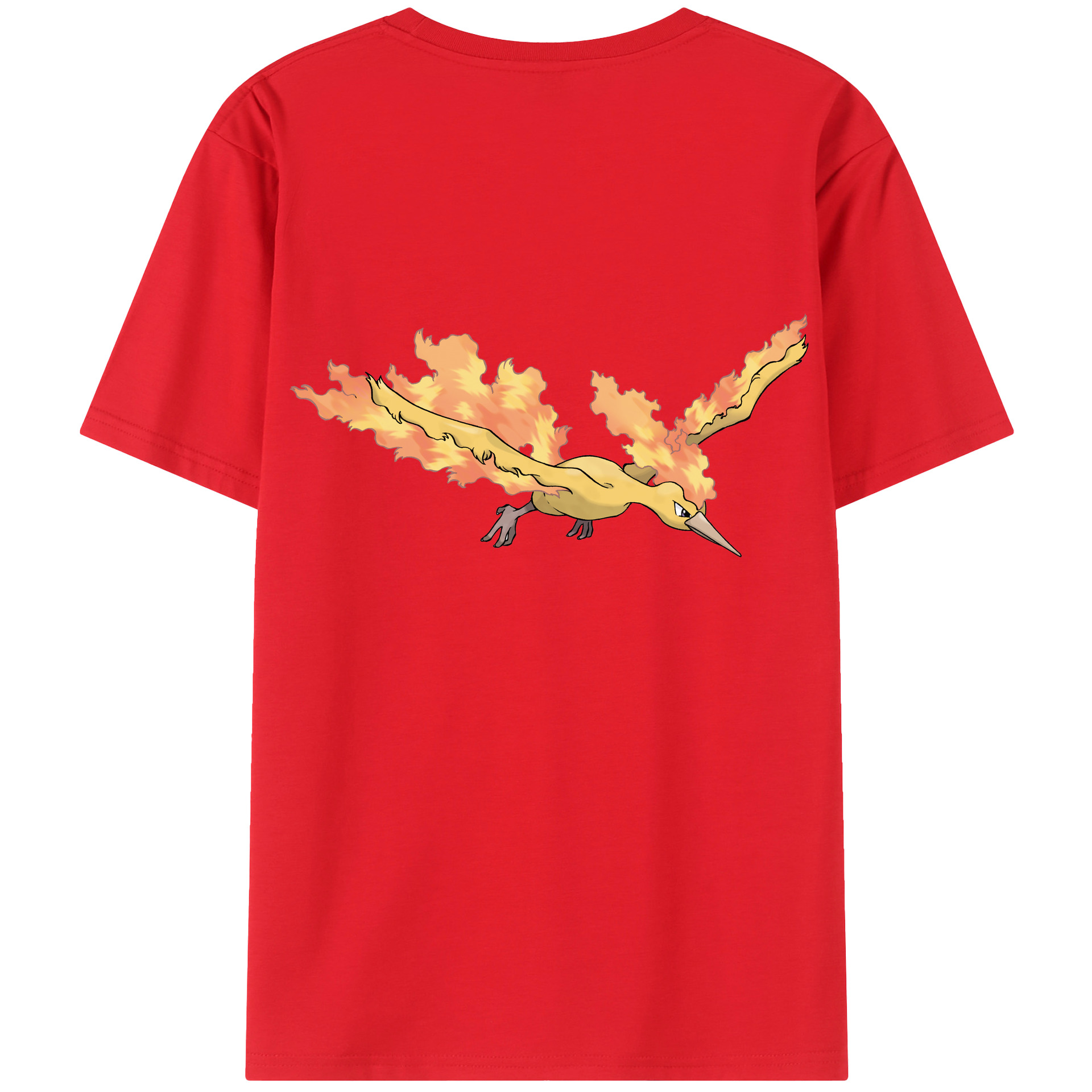 （画像用） ポケットモンスター Pokémon 綿100％ メンズ半袖Tシャツ（バックプリント） 通気性