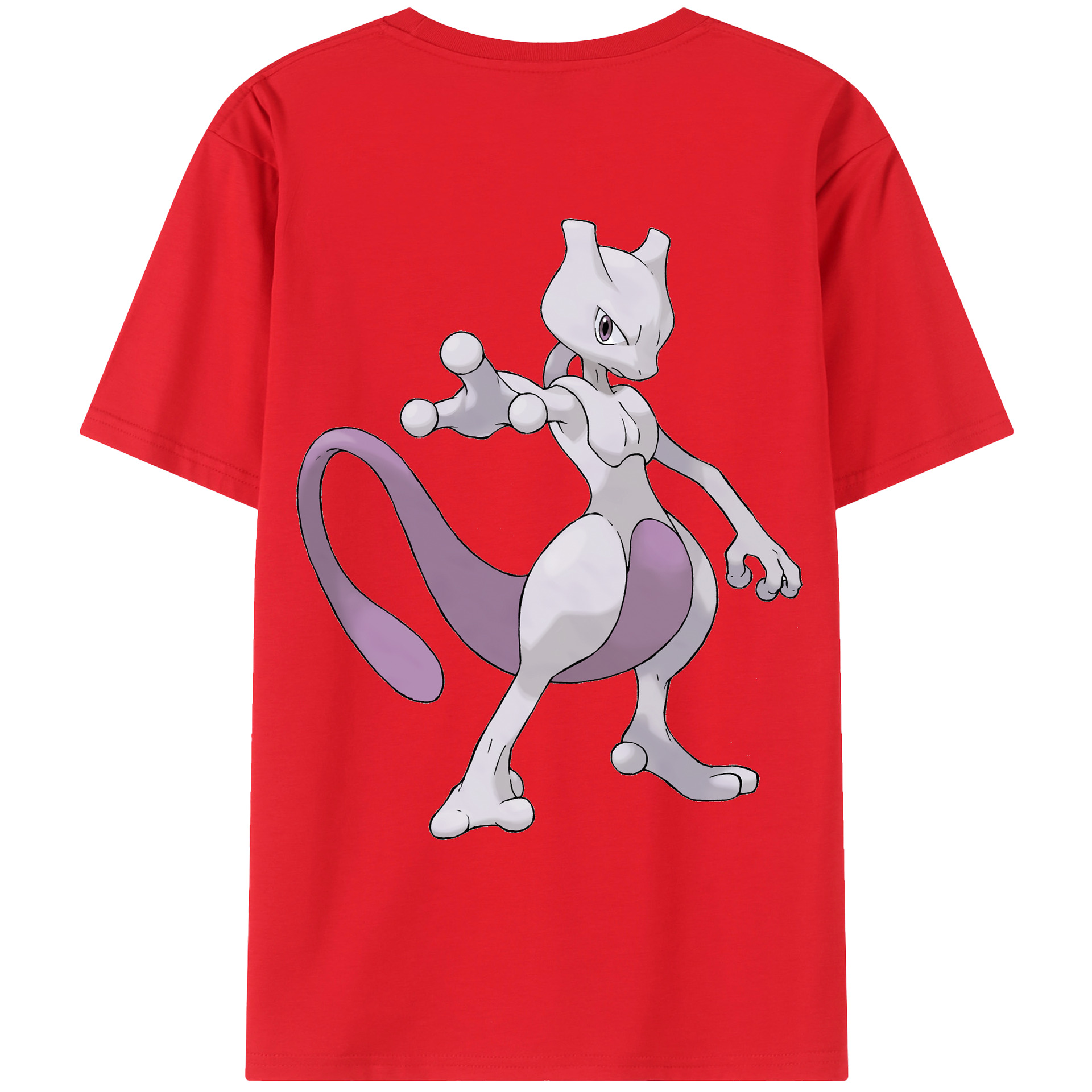 （画像用） ポケットモンスター Pokémon 綿100％ メンズ半袖Tシャツ（バックプリント） 通気性