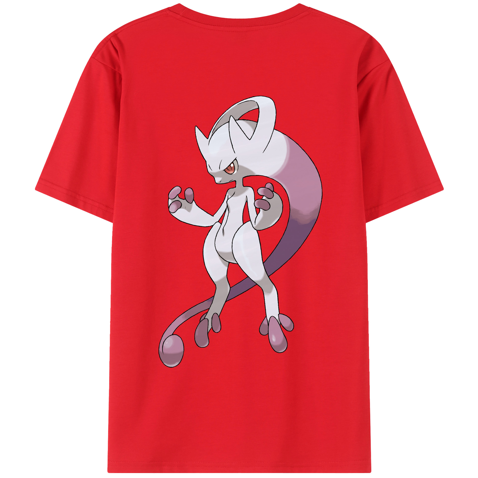 （画像用） ポケットモンスター Pokémon 綿100％ メンズ半袖Tシャツ（バックプリント） 通気性
