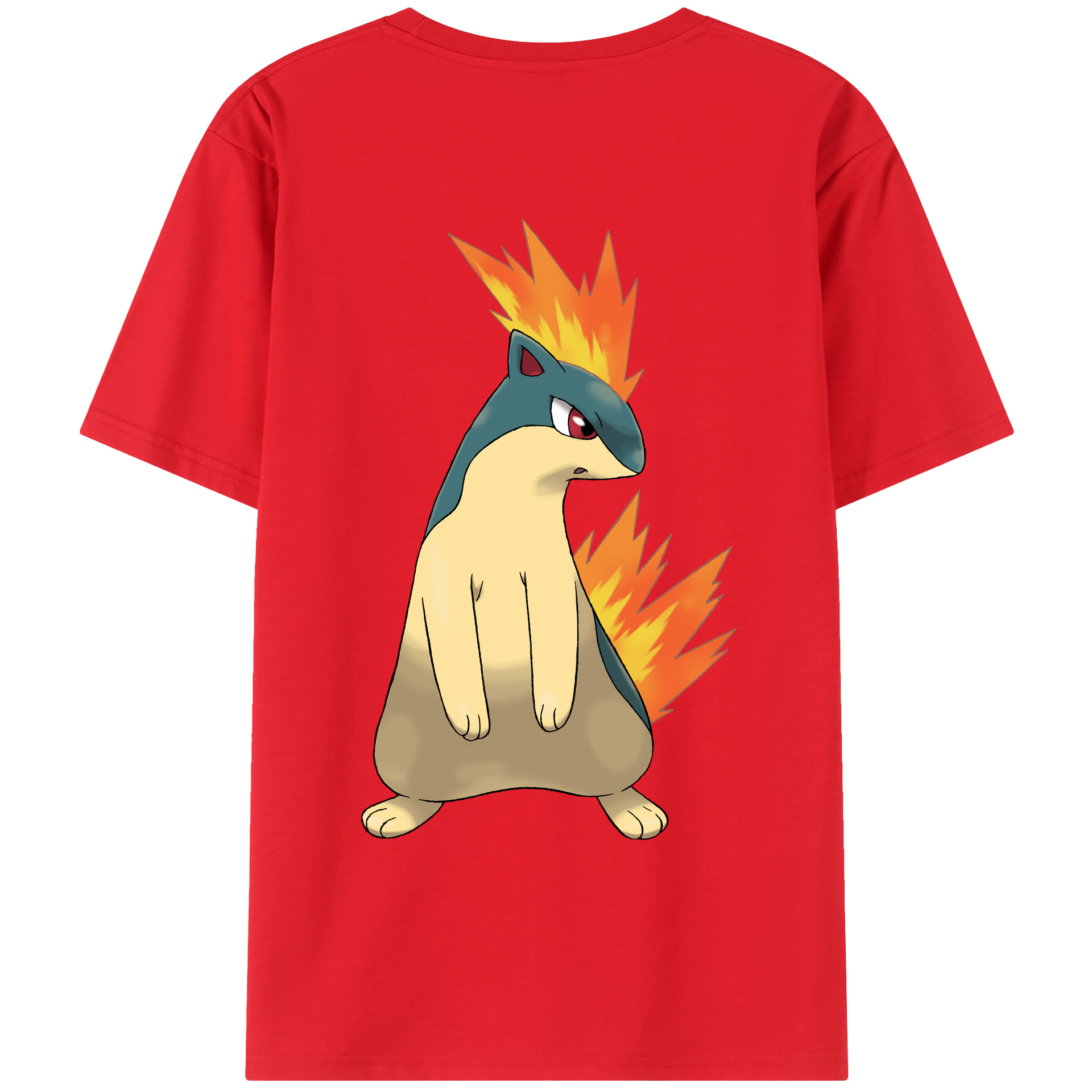 （画像用） ポケットモンスター Pokémon 綿100％ メンズ半袖Tシャツ（バックプリント） 通気性