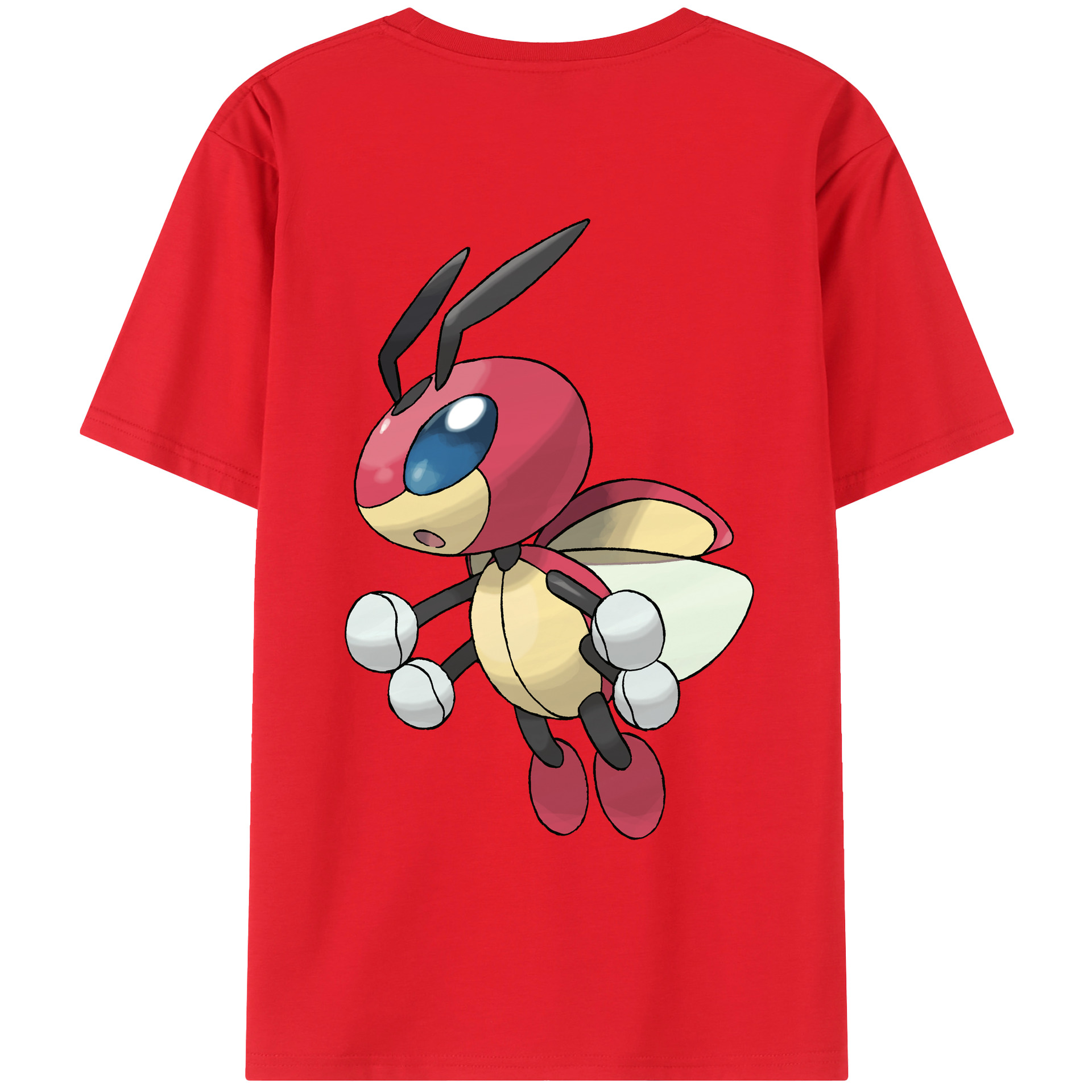 （画像用） ポケットモンスター Pokémon 綿100％ メンズ半袖Tシャツ（バックプリント） 通気性