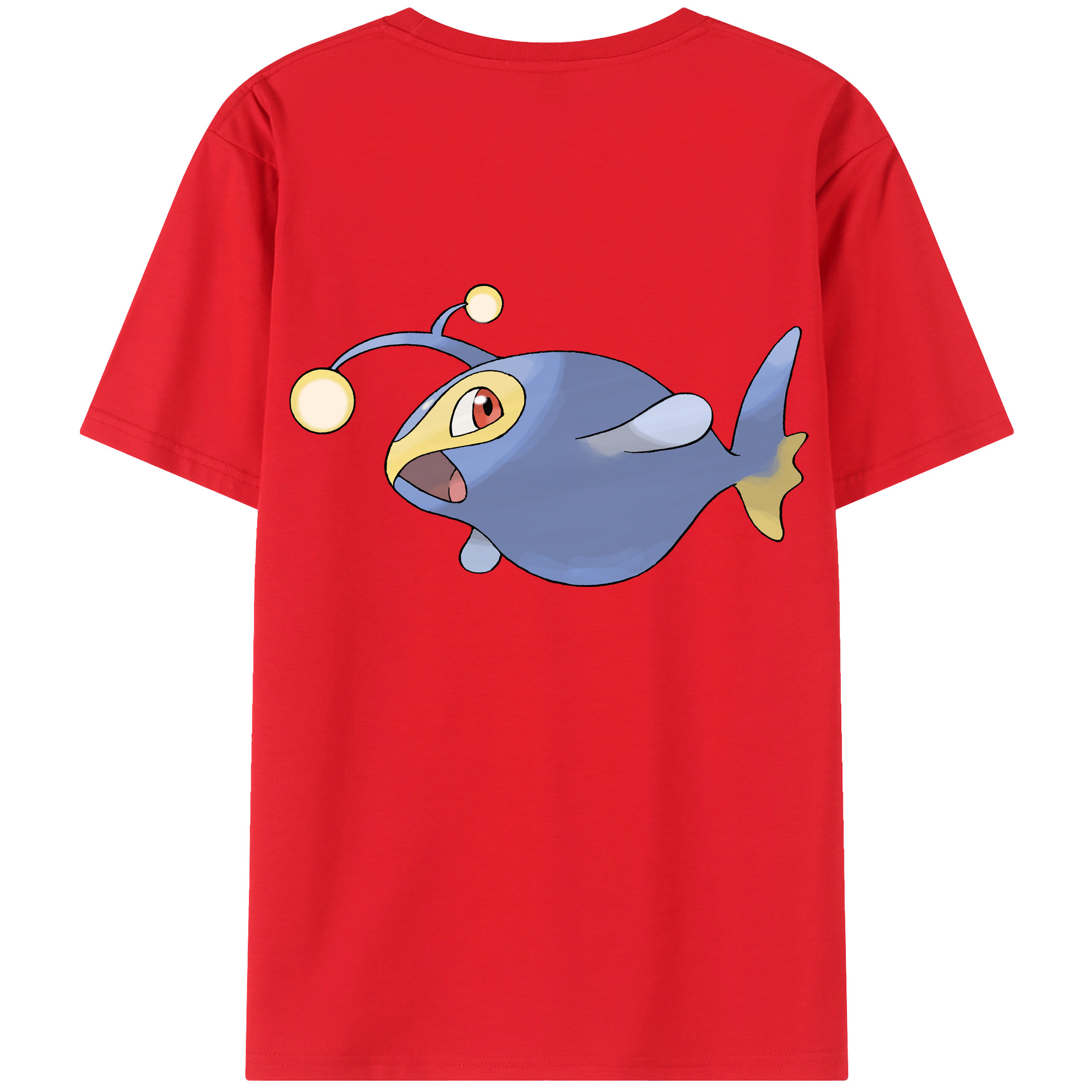 （画像用） ポケットモンスター Pokémon 綿100％ メンズ半袖Tシャツ（バックプリント） 通気性
